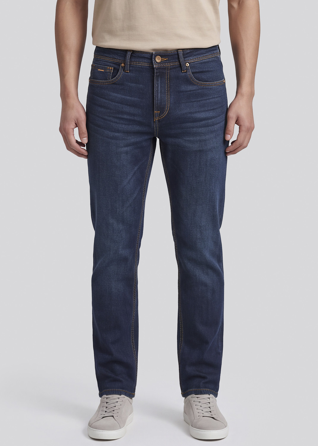 Image of KILLER Straight Fit Men Dark Blue Jeans