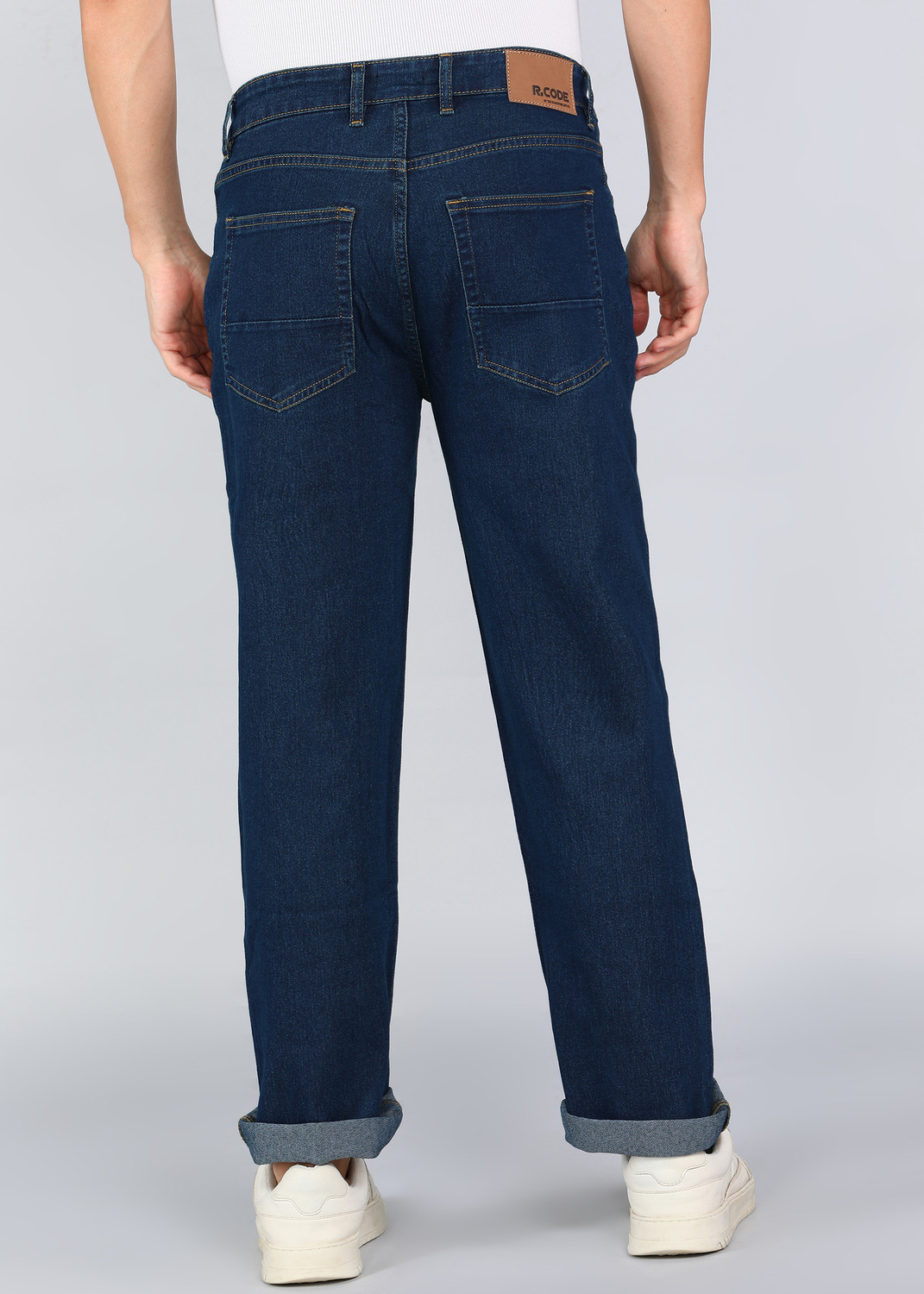 Image of R.Code by The Roadster Life Co. Regular Men Blue Jeans
