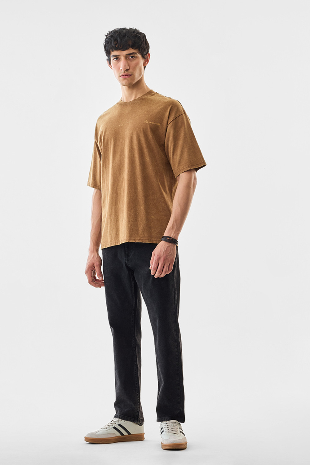 Image of Snitch Relaxed Fit Men Black Jeans
