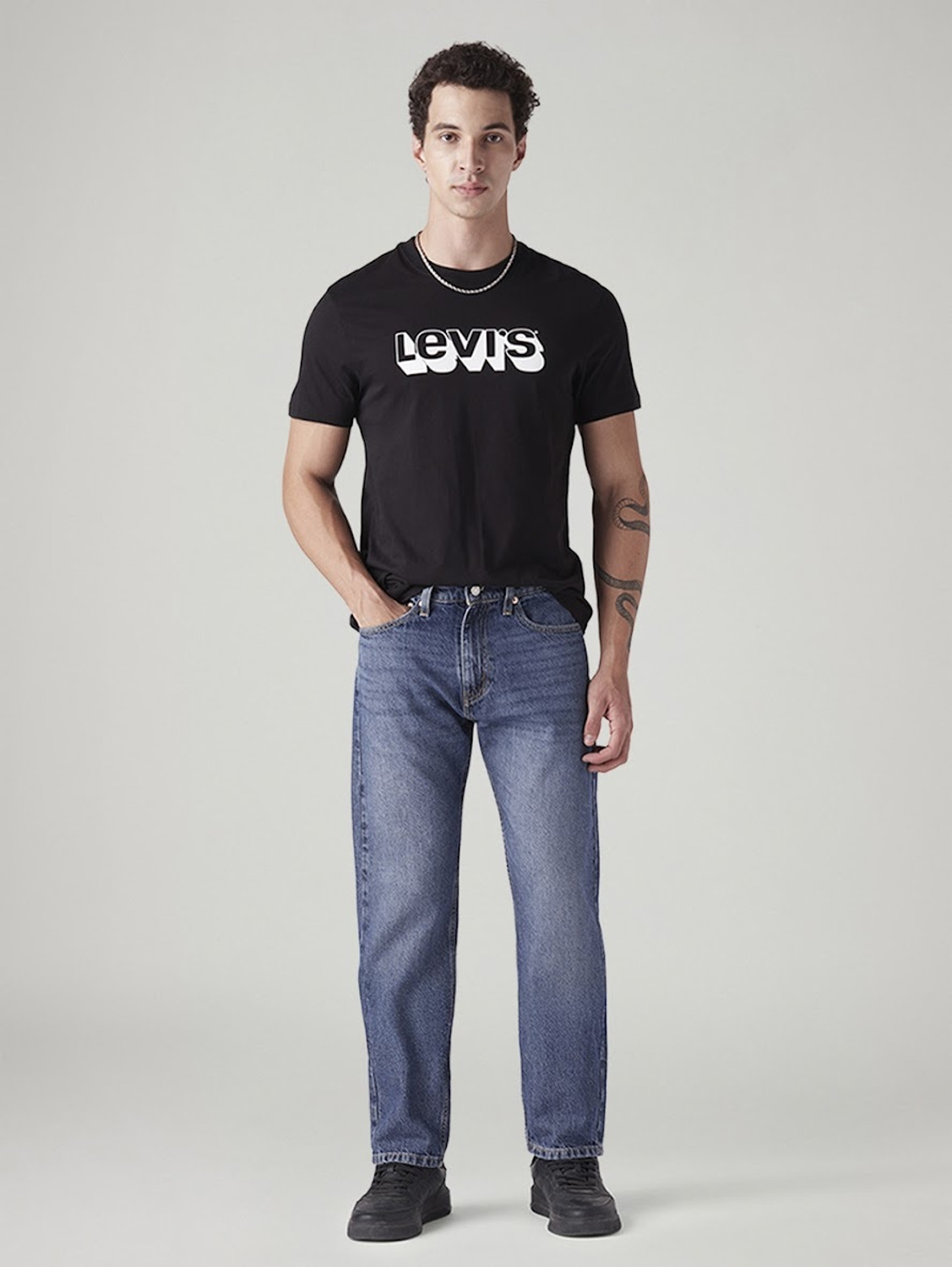 Image of LEVI'S Straight Fit Men Blue Jeans