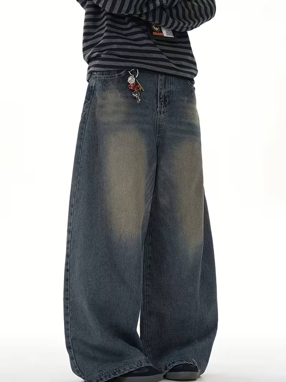 Sky Collection Loose Fit Men Blue Jeans - Image 3