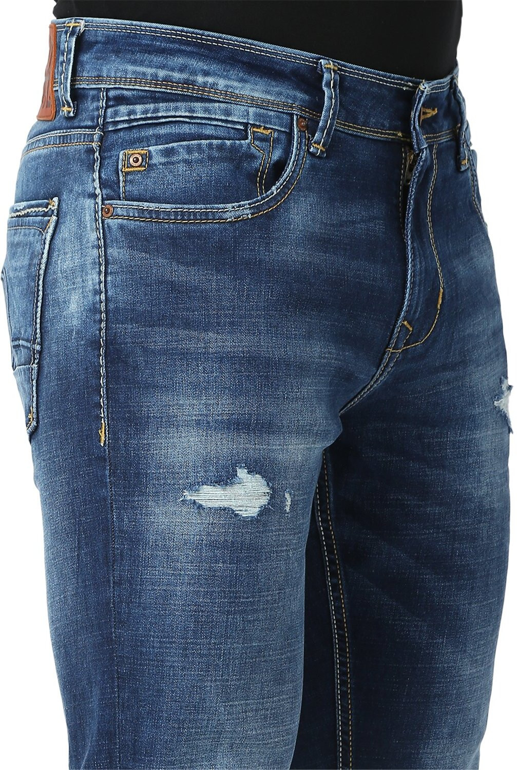 Image of Spykar Slim Men Blue Jeans
