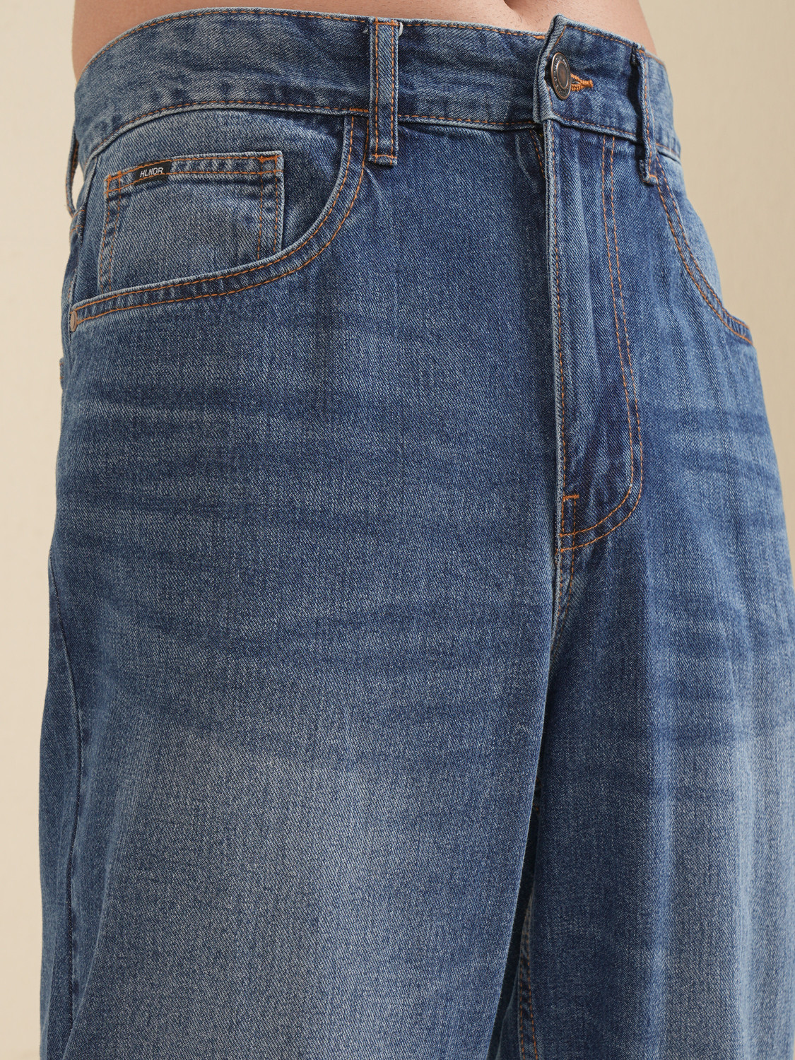 Image of HIGHLANDER Loose Fit Men Blue Jeans