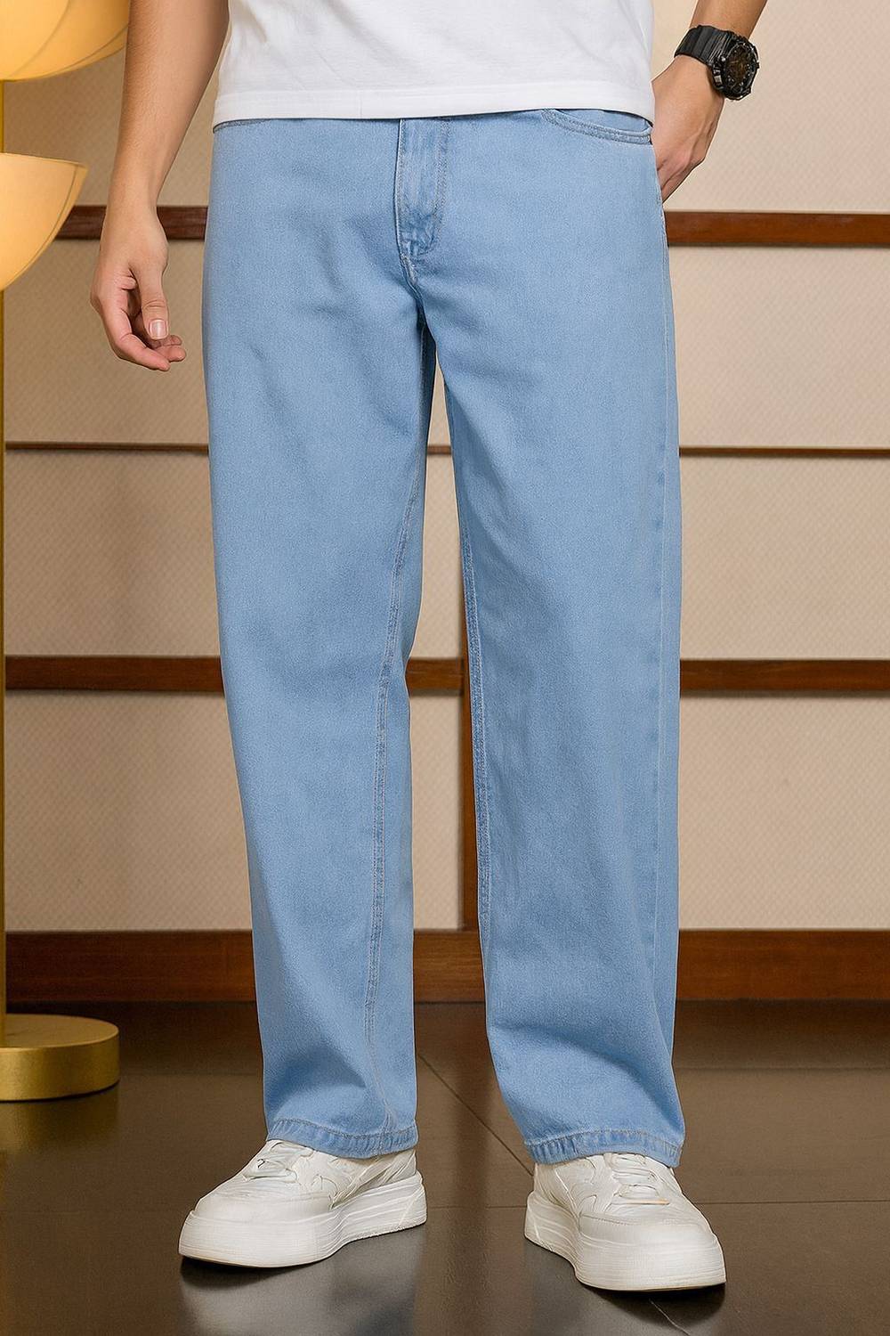 Clyver Straight Fit Men Blue Jeans - Image 1
