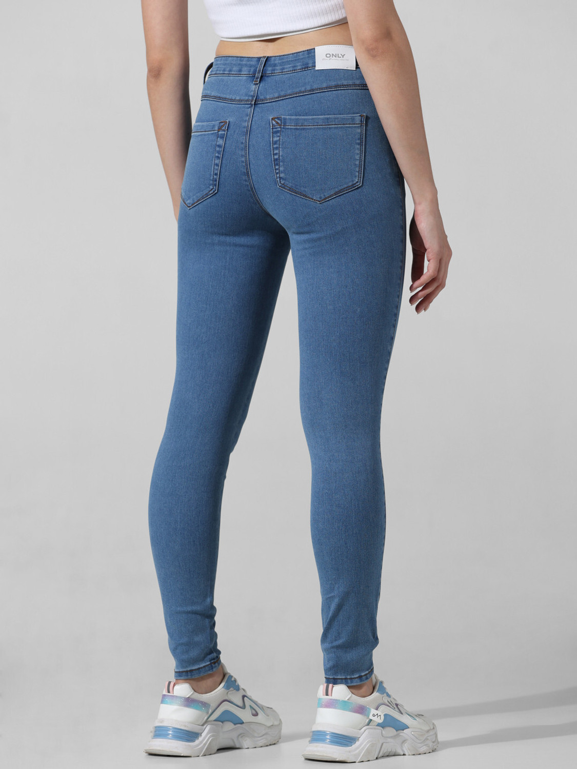 Image of ONLY Skinny Women Blue Jeans
