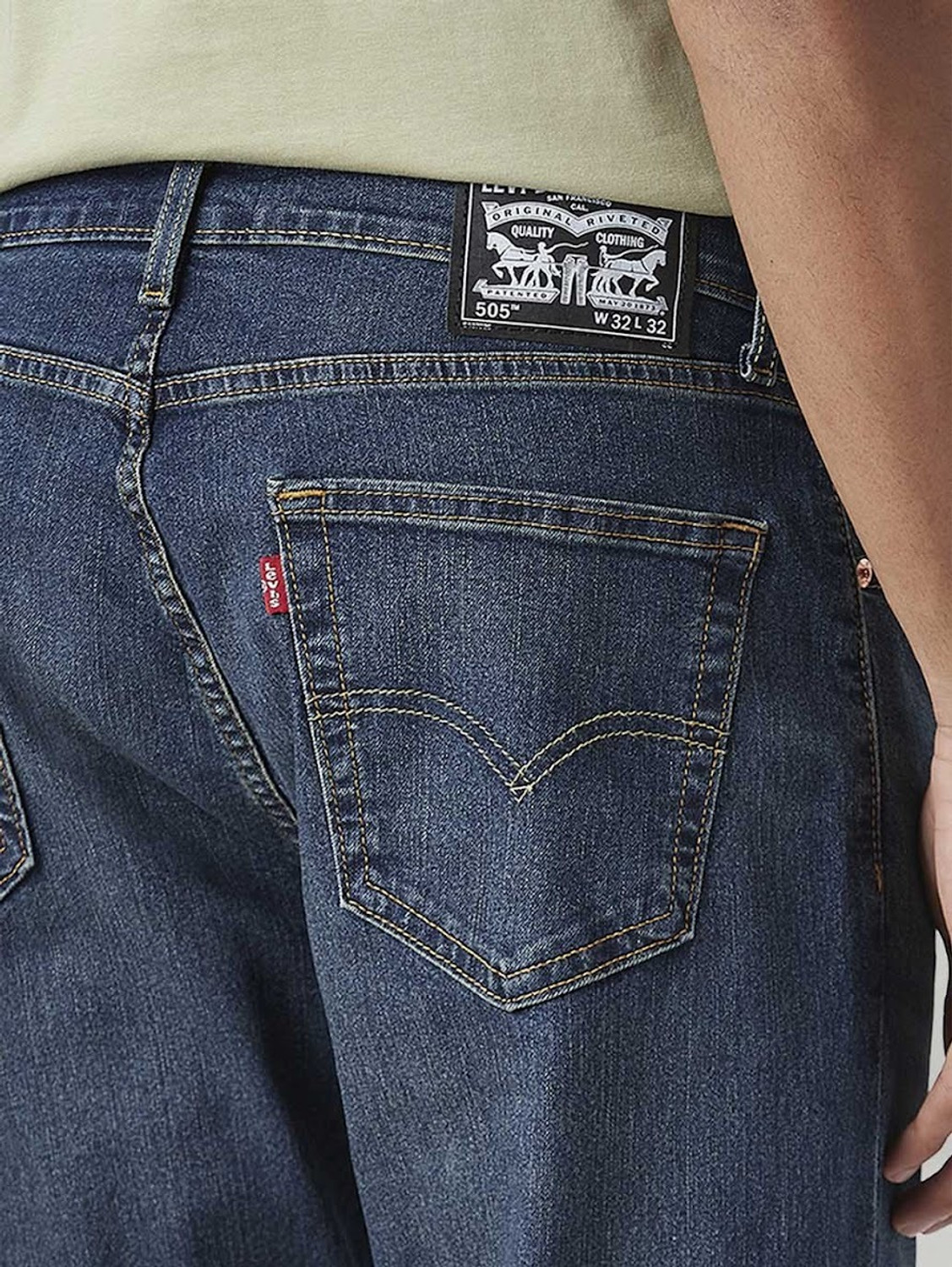 Image of LEVI'S Straight Fit Men Dark Blue Jeans