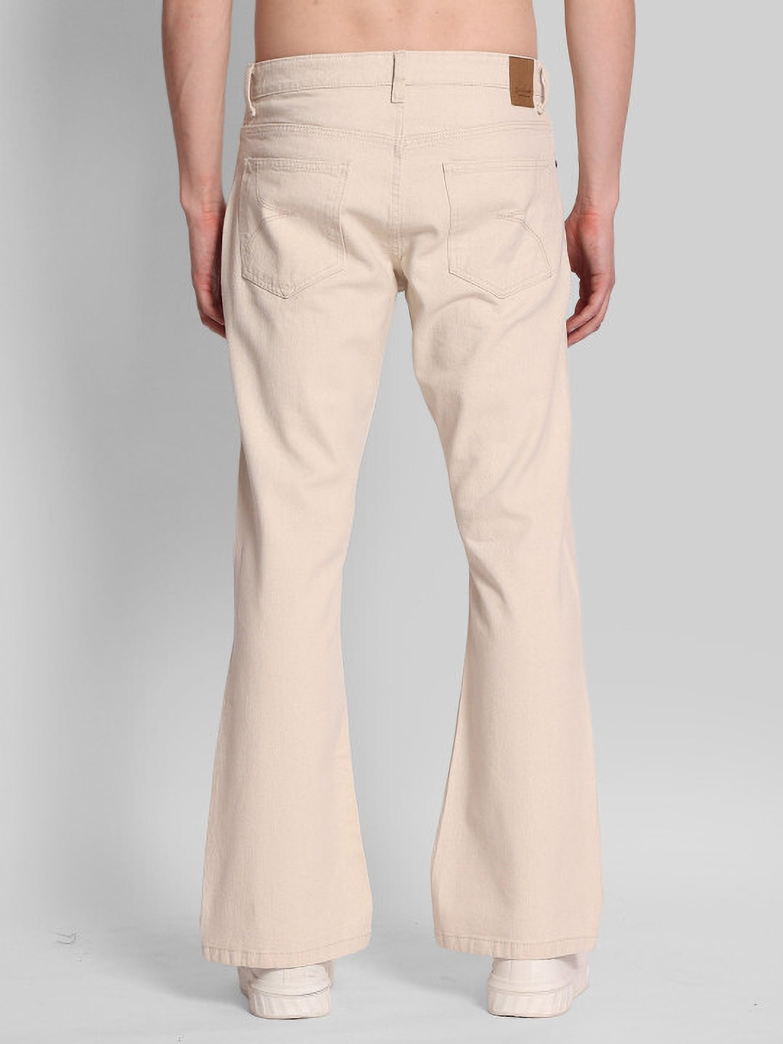Image of Bene Kleed Boot-Leg Men Beige Jeans