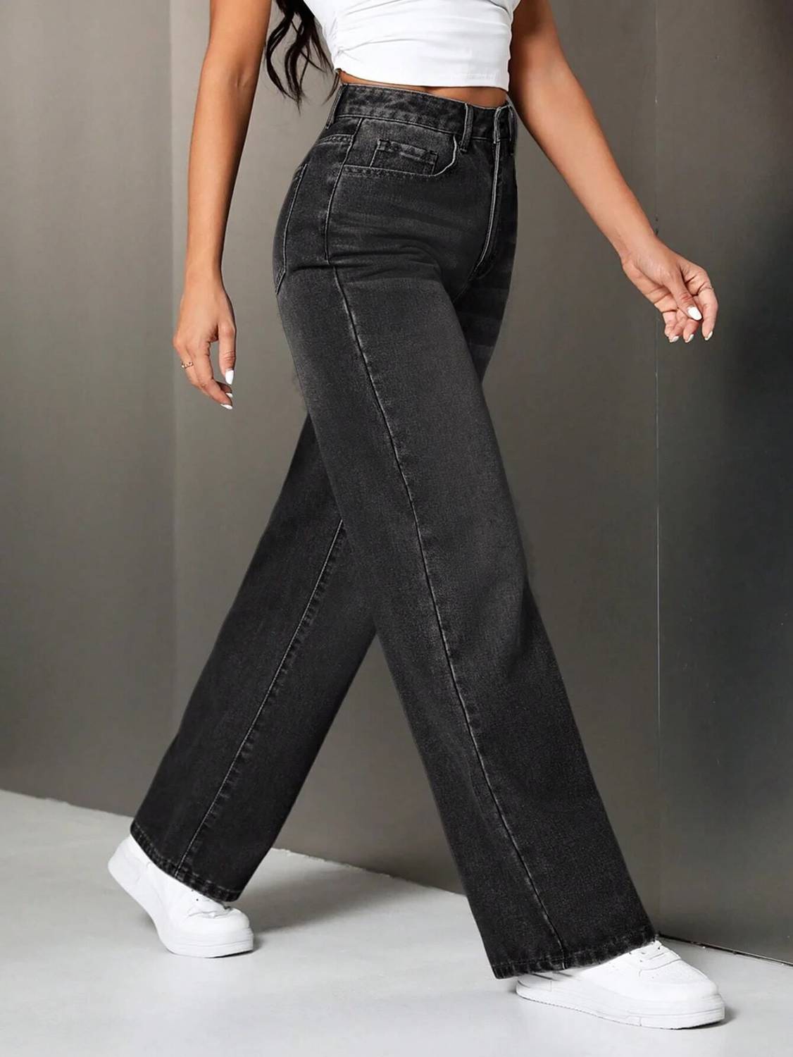 JIVICLOTH Regular Women Black Jeans - Image 2