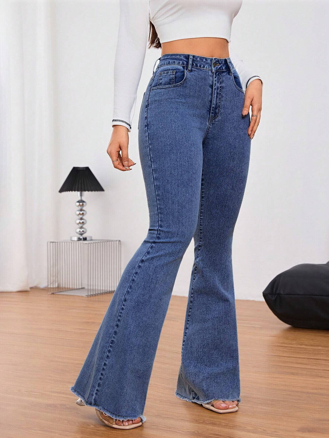 KOTTY Boot-Leg Women Blue Jeans