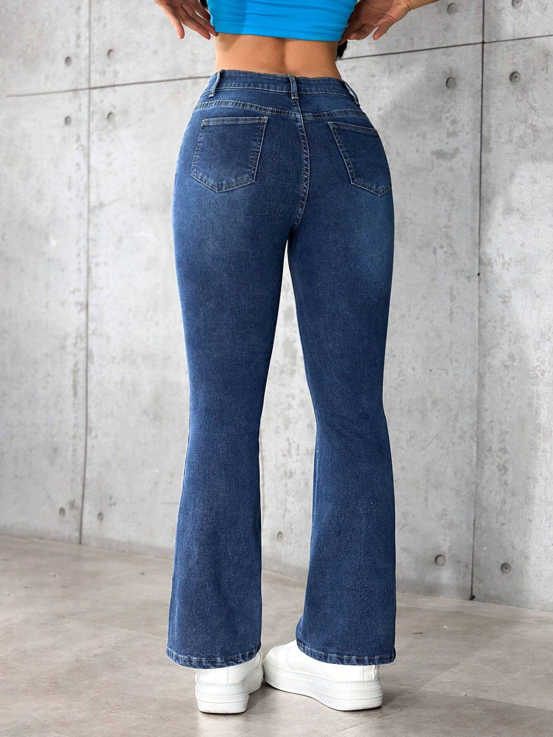 Image of MERCEL Boot-Leg Women Blue Jeans
