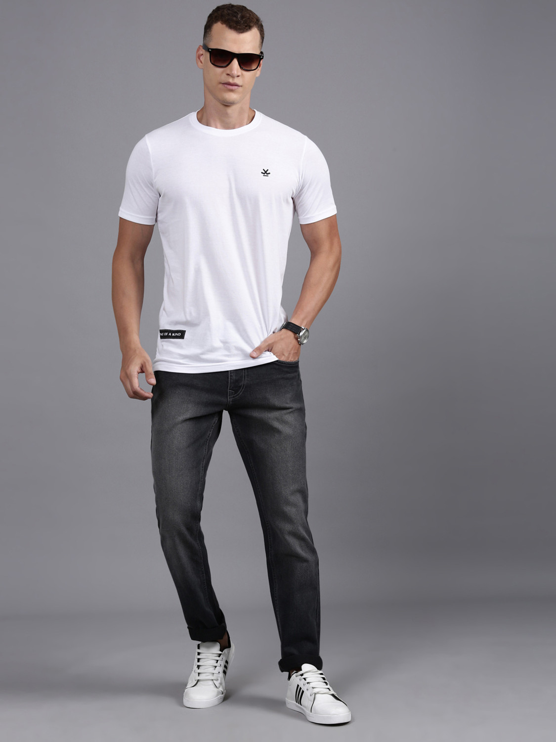 Image of WROGN Slim Men Dark Grey Jeans