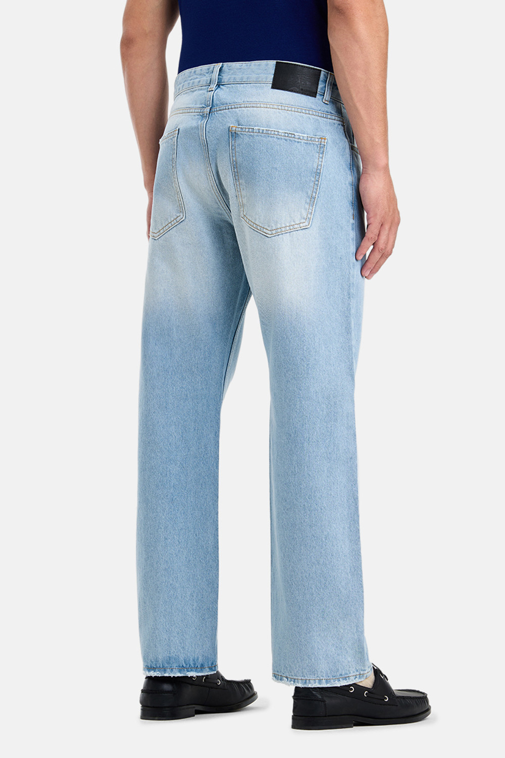 Image of Snitch Straight Fit Men Light Blue Jeans