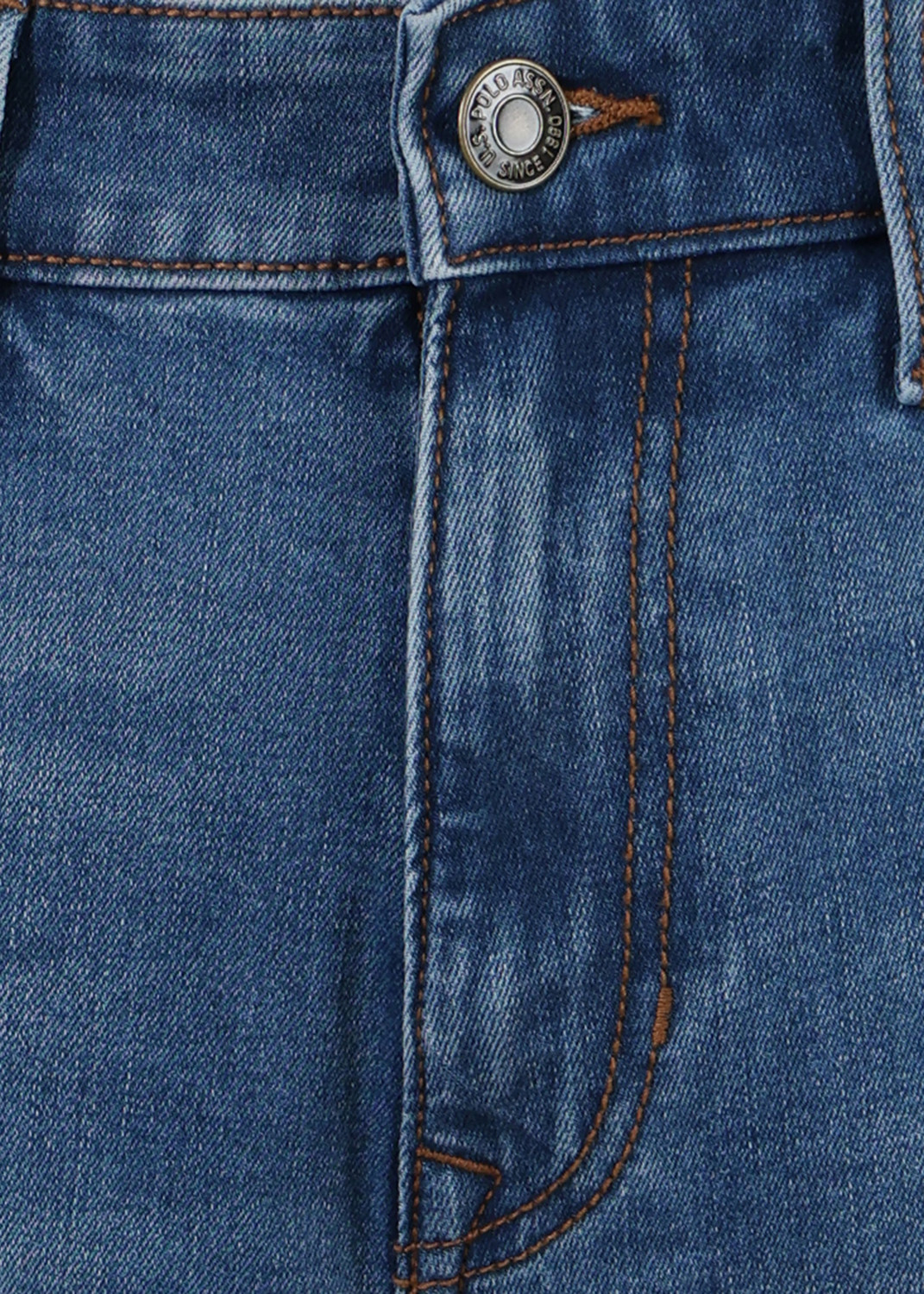 Image of U.S. Polo Assn. Denim Co. Tapered Fit Men Blue Jeans