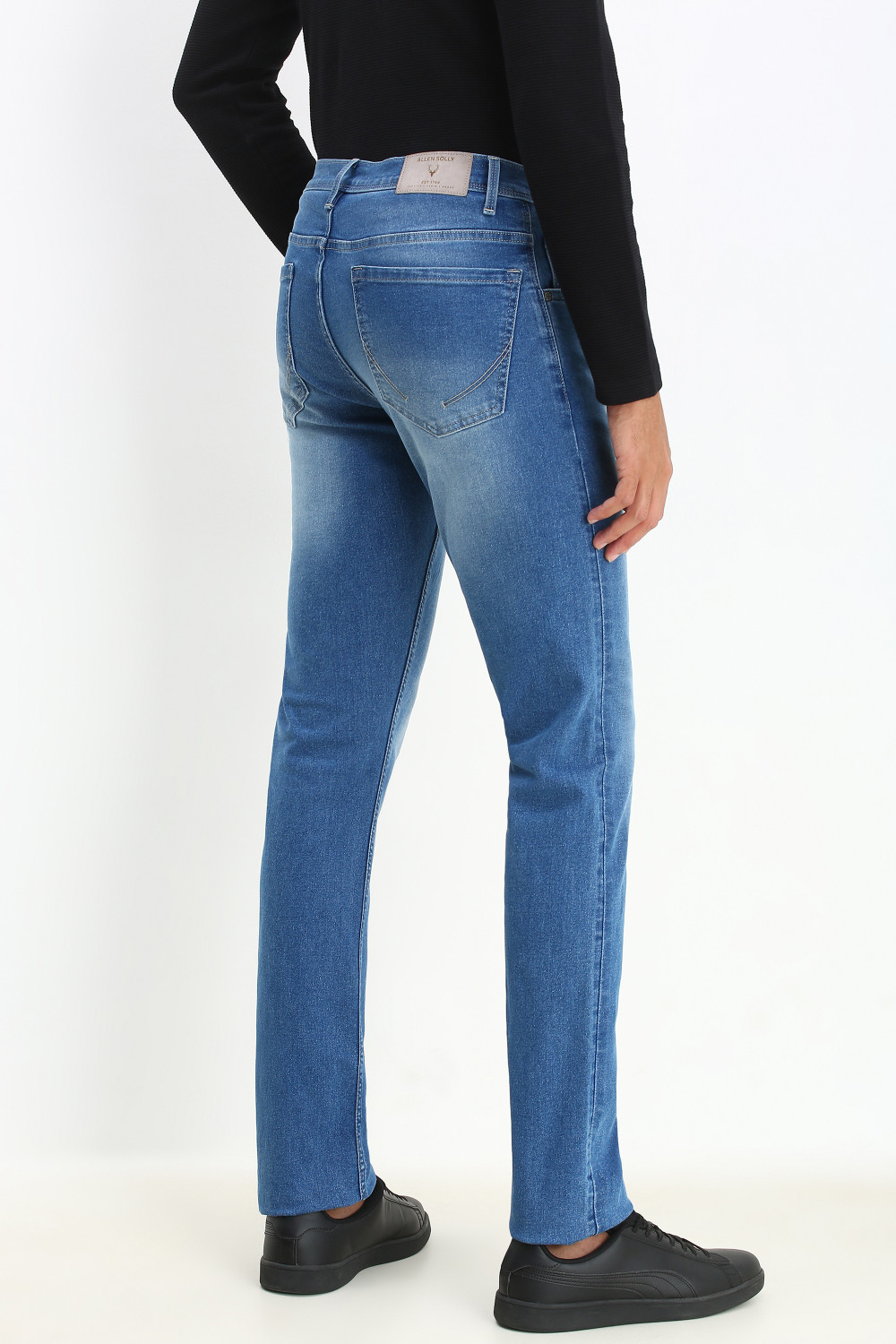 Image of Allen Solly Regular Men Blue Jeans