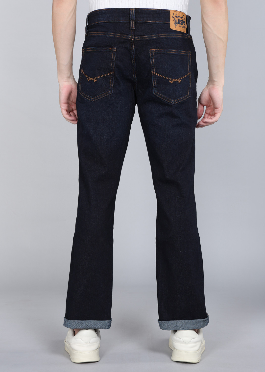 Image of U.S. Polo Assn. Denim Co. Straight Fit Men Dark Blue Jeans