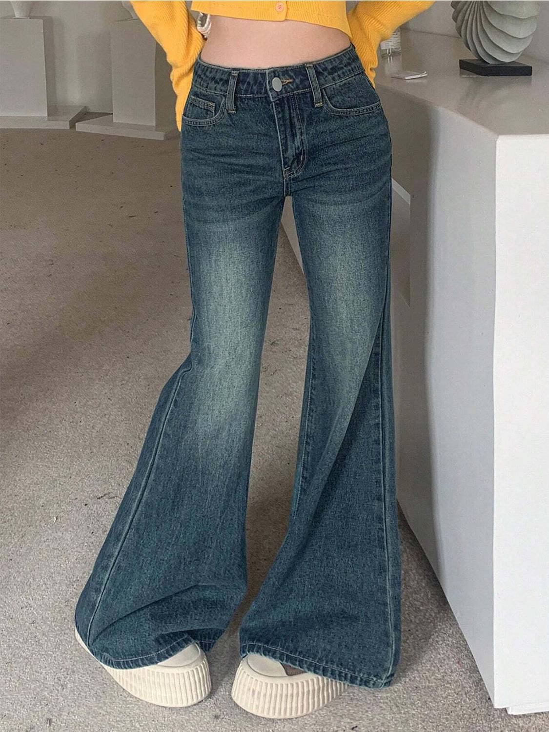 AAV2 Flared Women Blue Jeans - Image 4