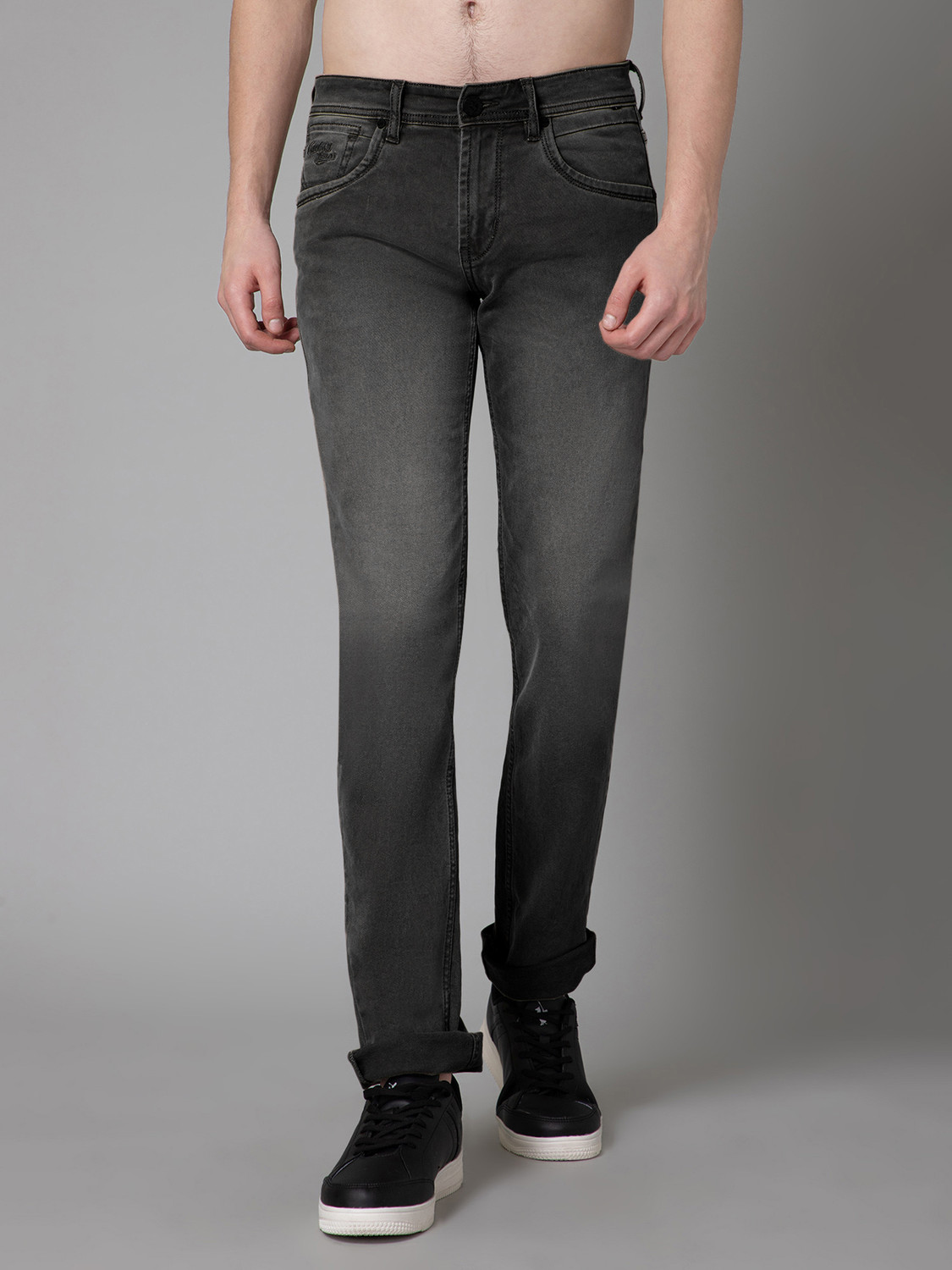 Image of CANTABIL Regular Men Black Jeans