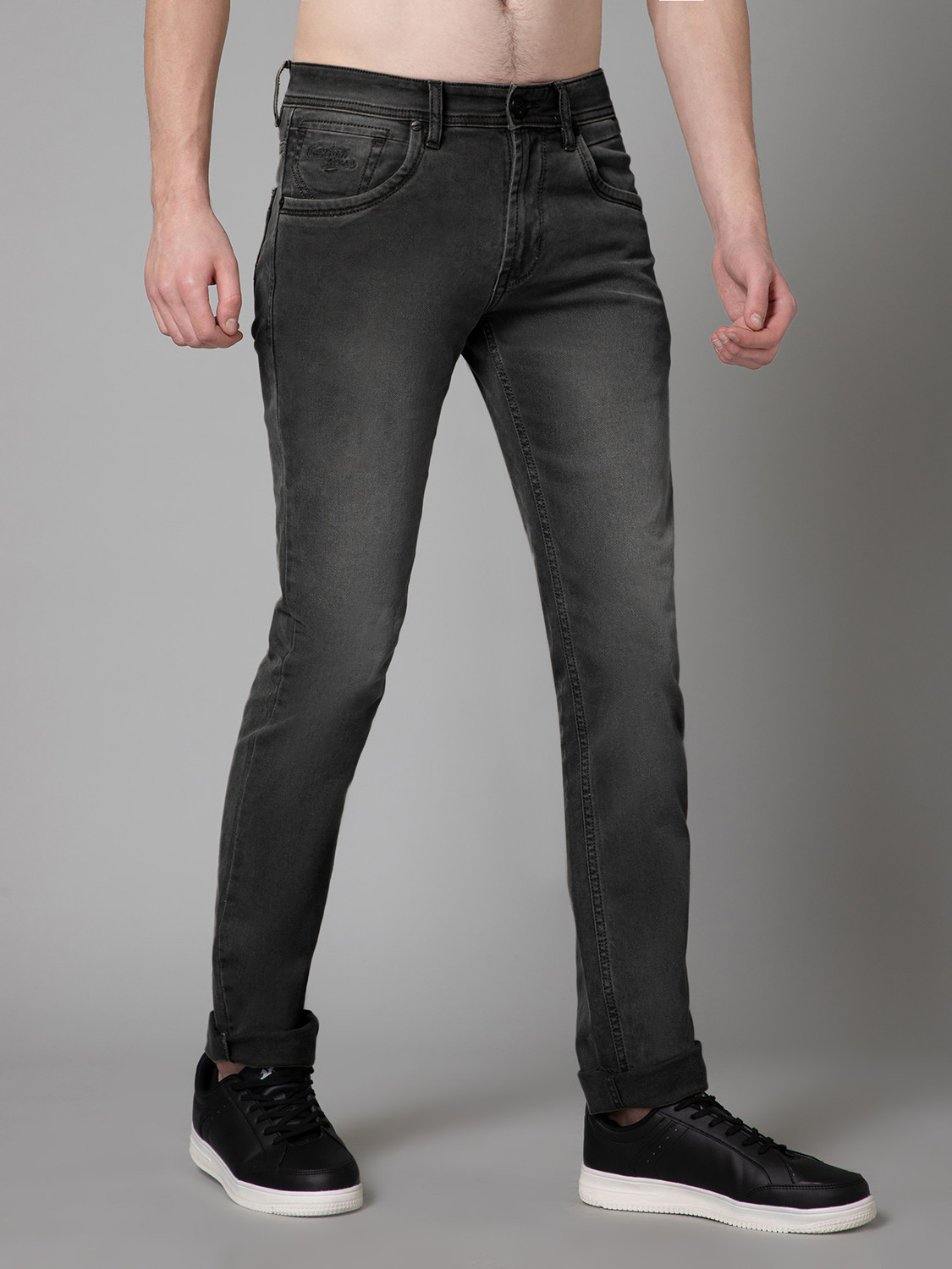 Image of CANTABIL Regular Men Black Jeans
