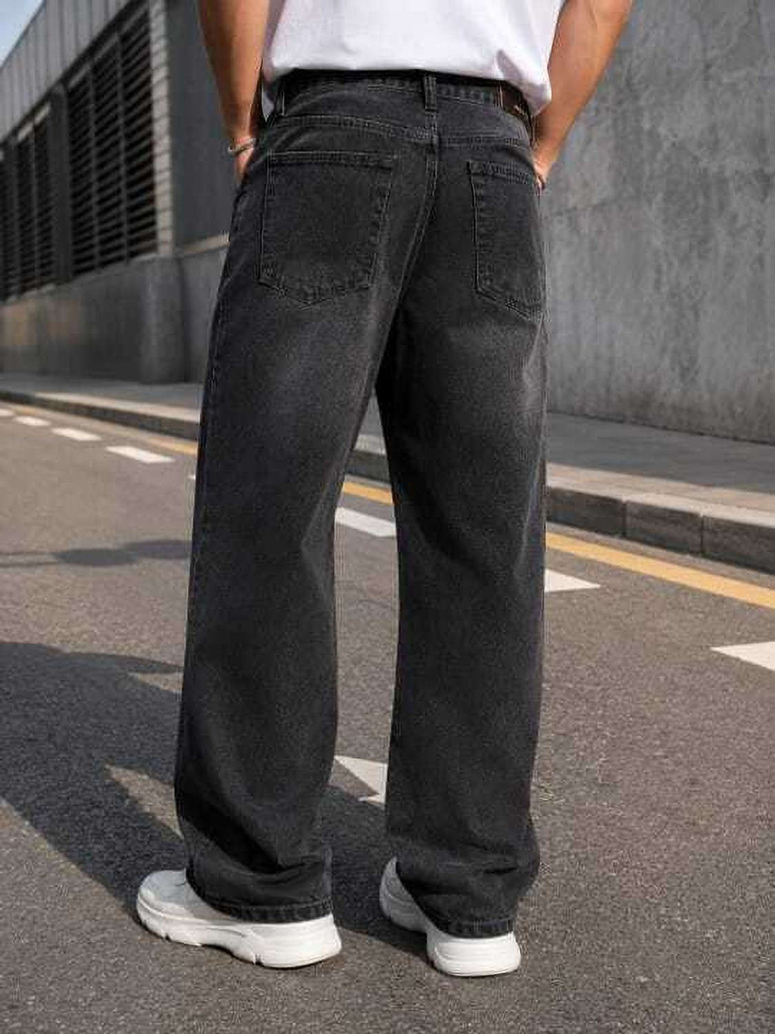 Image of Southee Loose Fit Men Black Jeans