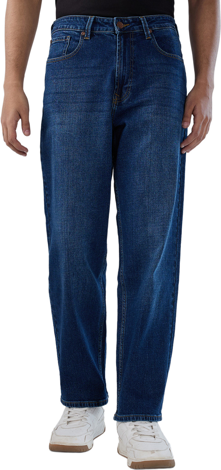 Image of Spykar Loose Fit Men Blue Jeans