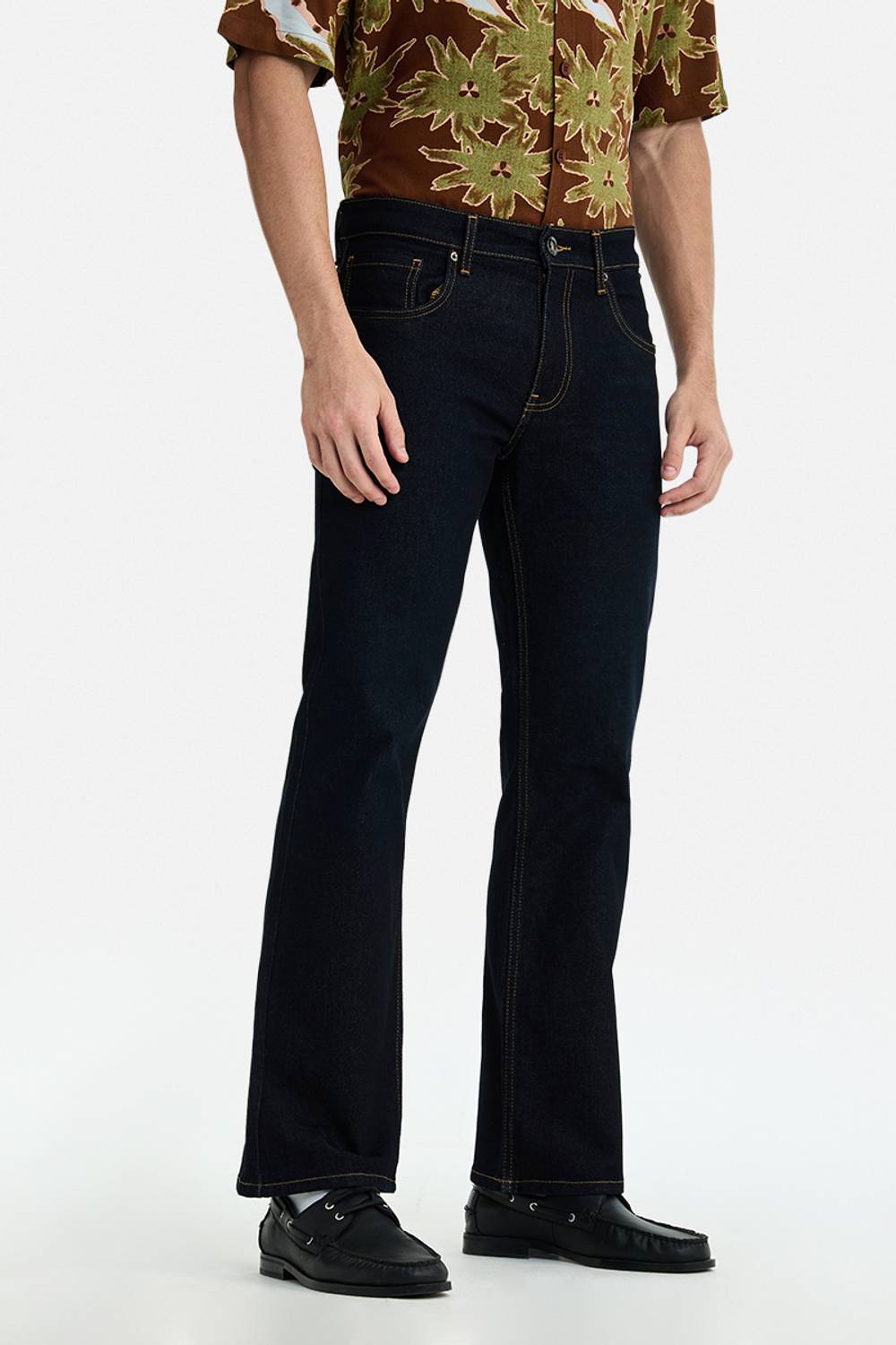 Snitch Boot-Leg Men Dark Blue Jeans - Image 4