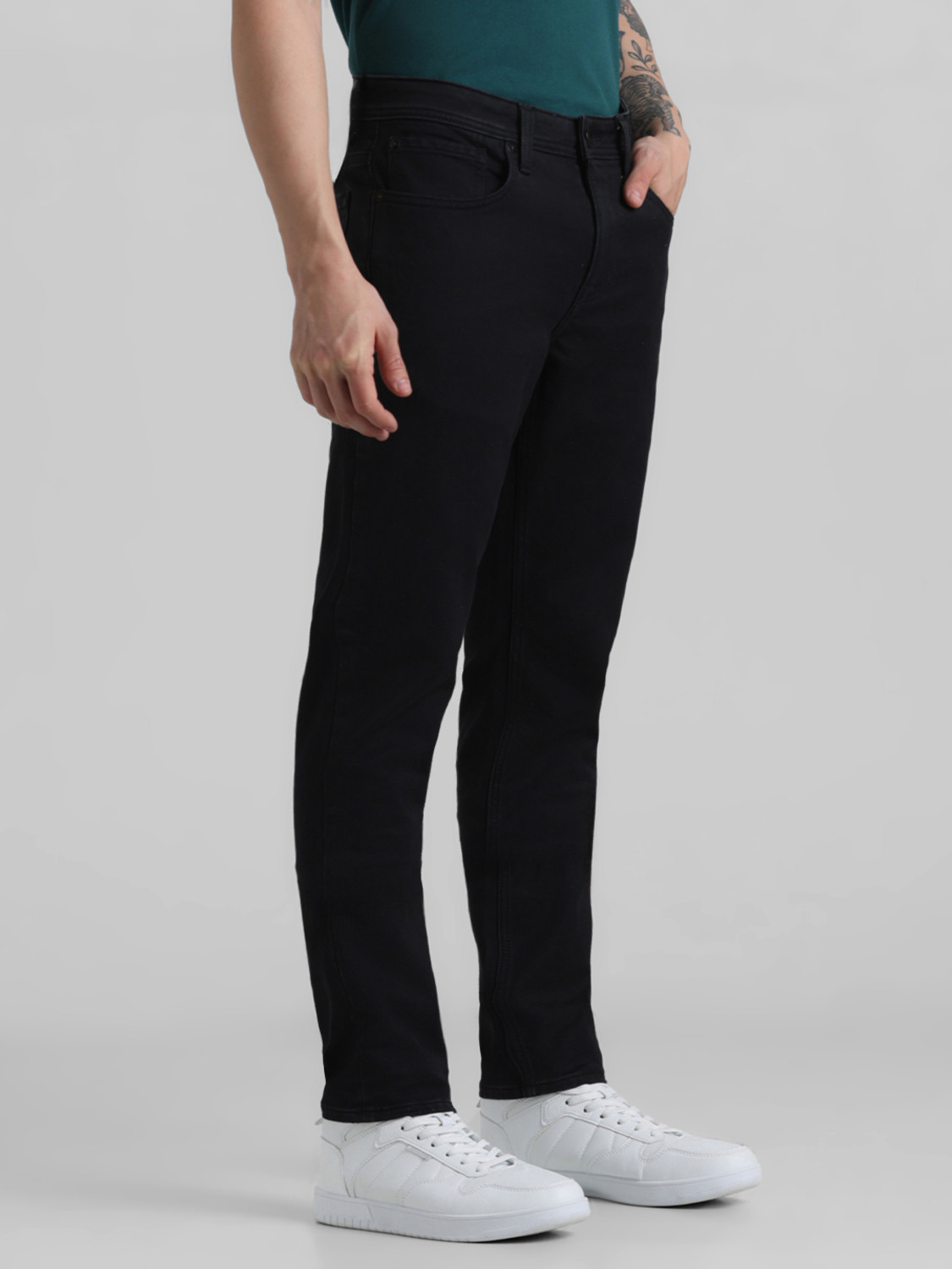 Image of JACK & JONES Slim Men Black Jeans
