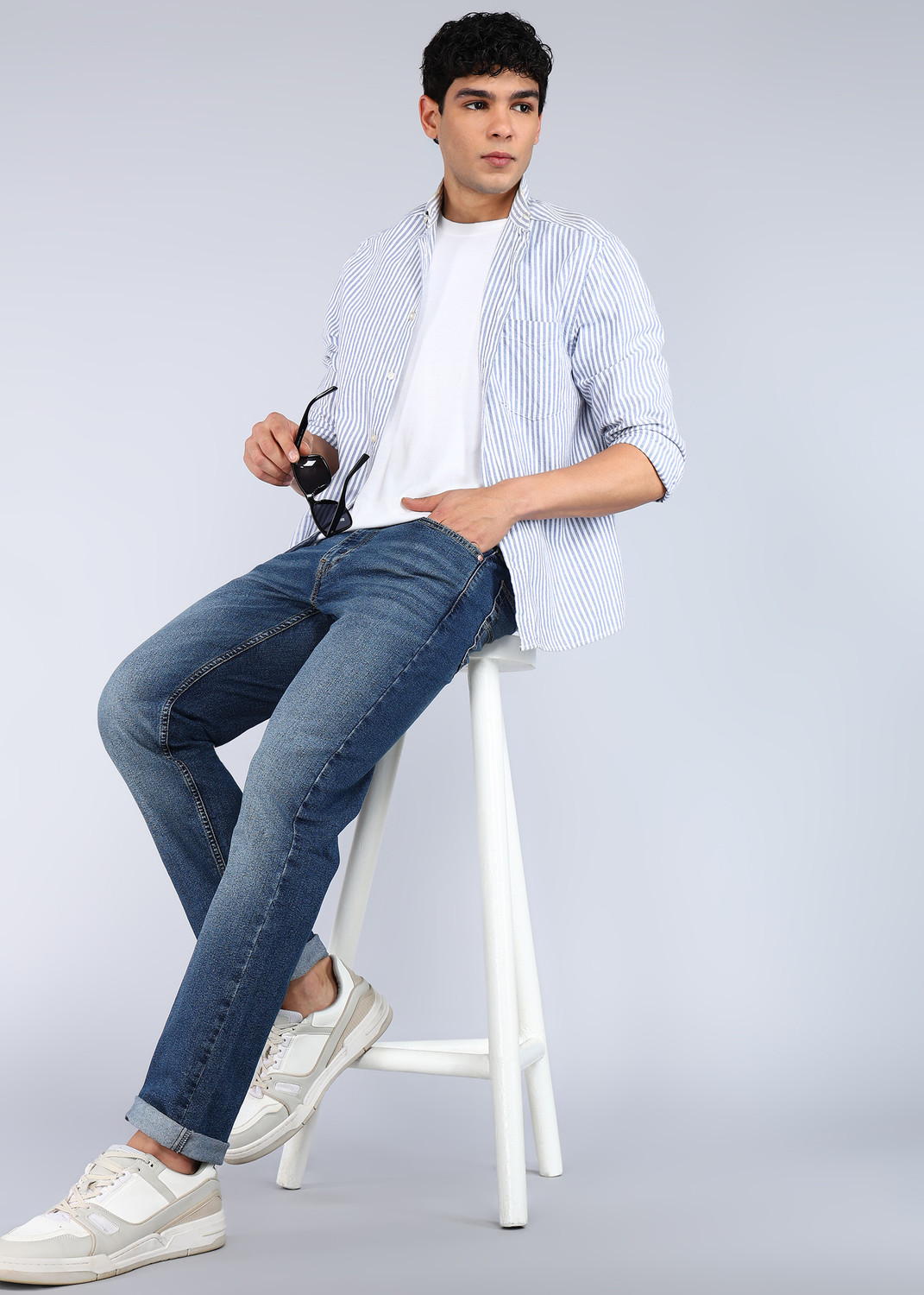 Image of LEVI'S Straight Fit Men Dark Blue Jeans