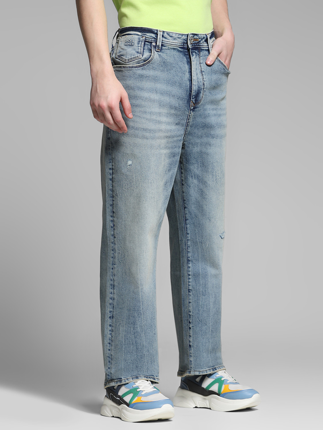 Image of JACK & JONES Loose Fit Men Blue Jeans