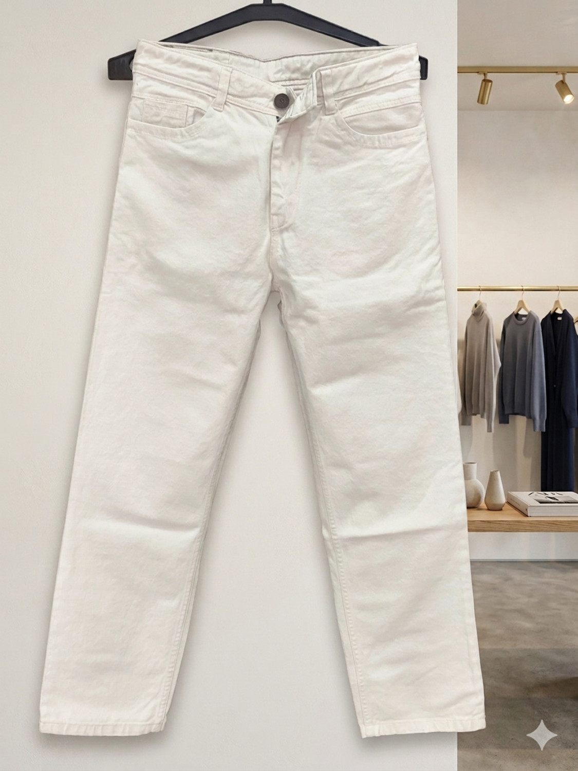 Image of Riyaz Fashion Straight Fit Men White Jeans
