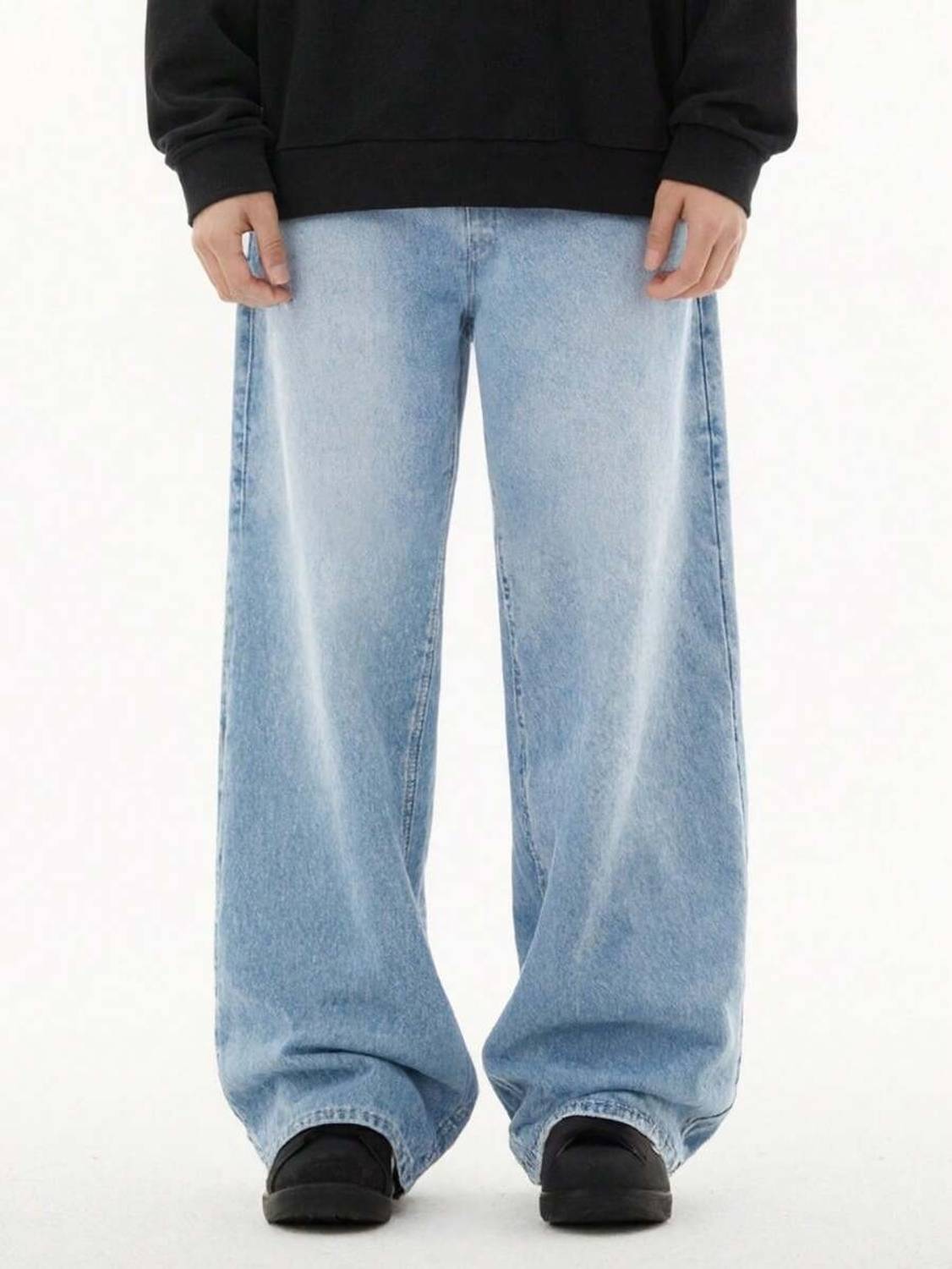 PINKLIT Straight Fit Men Light Blue Jeans - Image 3