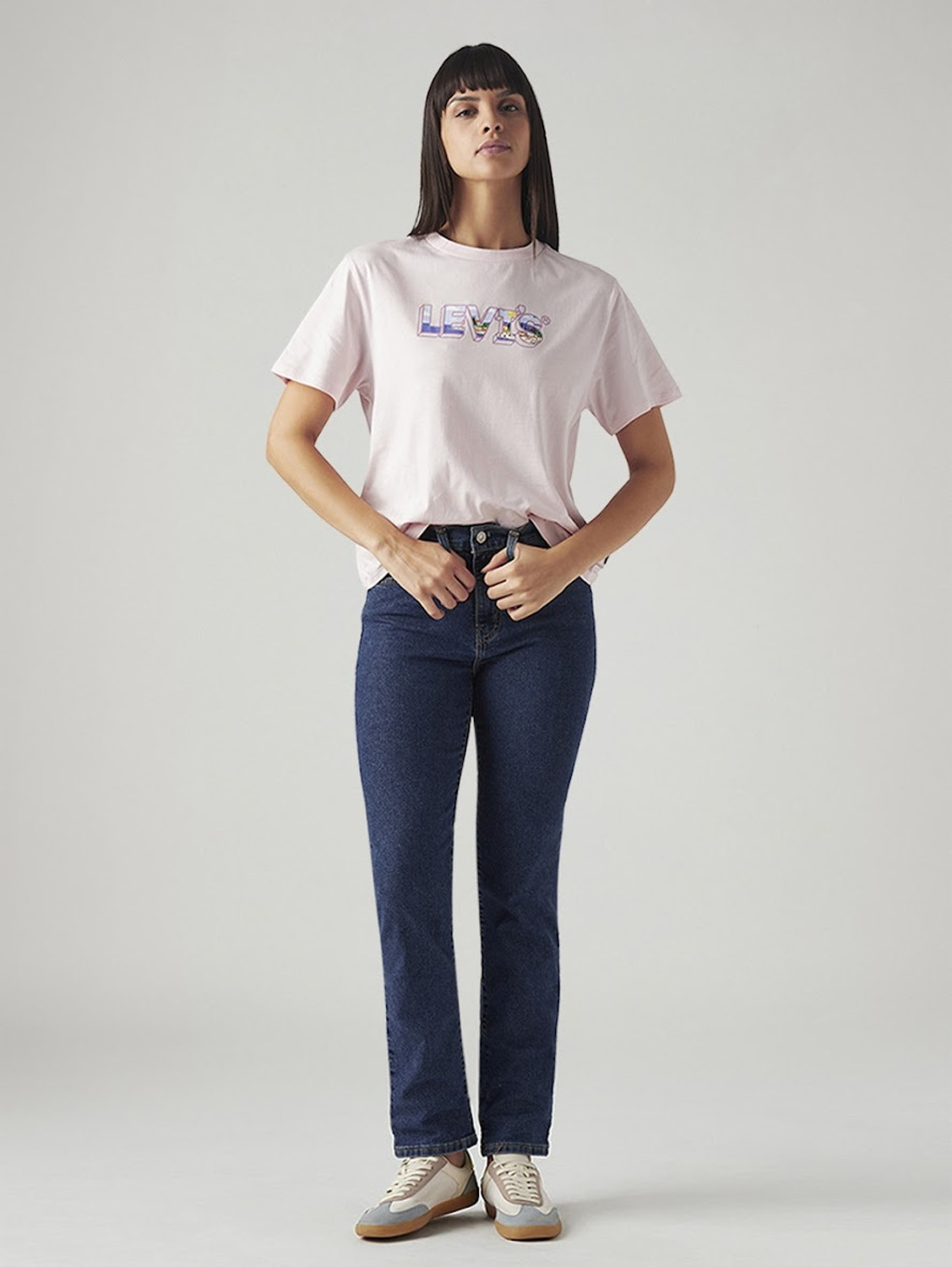 Image of LEVI'S Straight Fit Women Blue Jeans