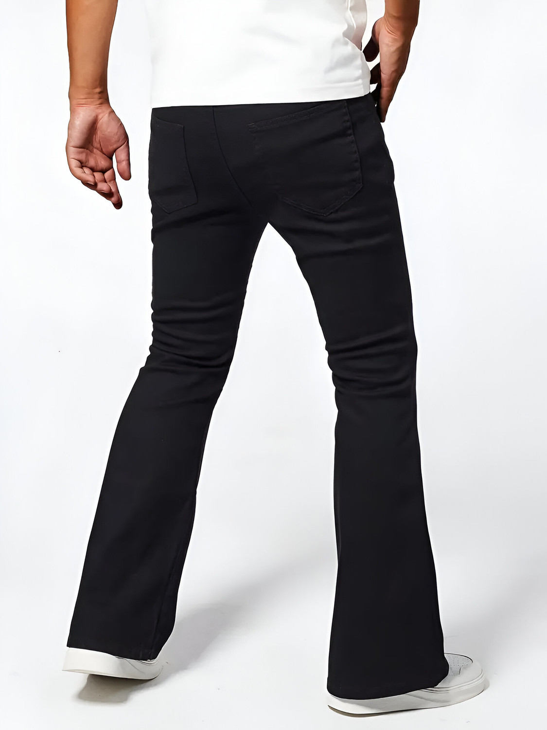 Image of BEN MARTIN Boot-Leg Men Black Jeans