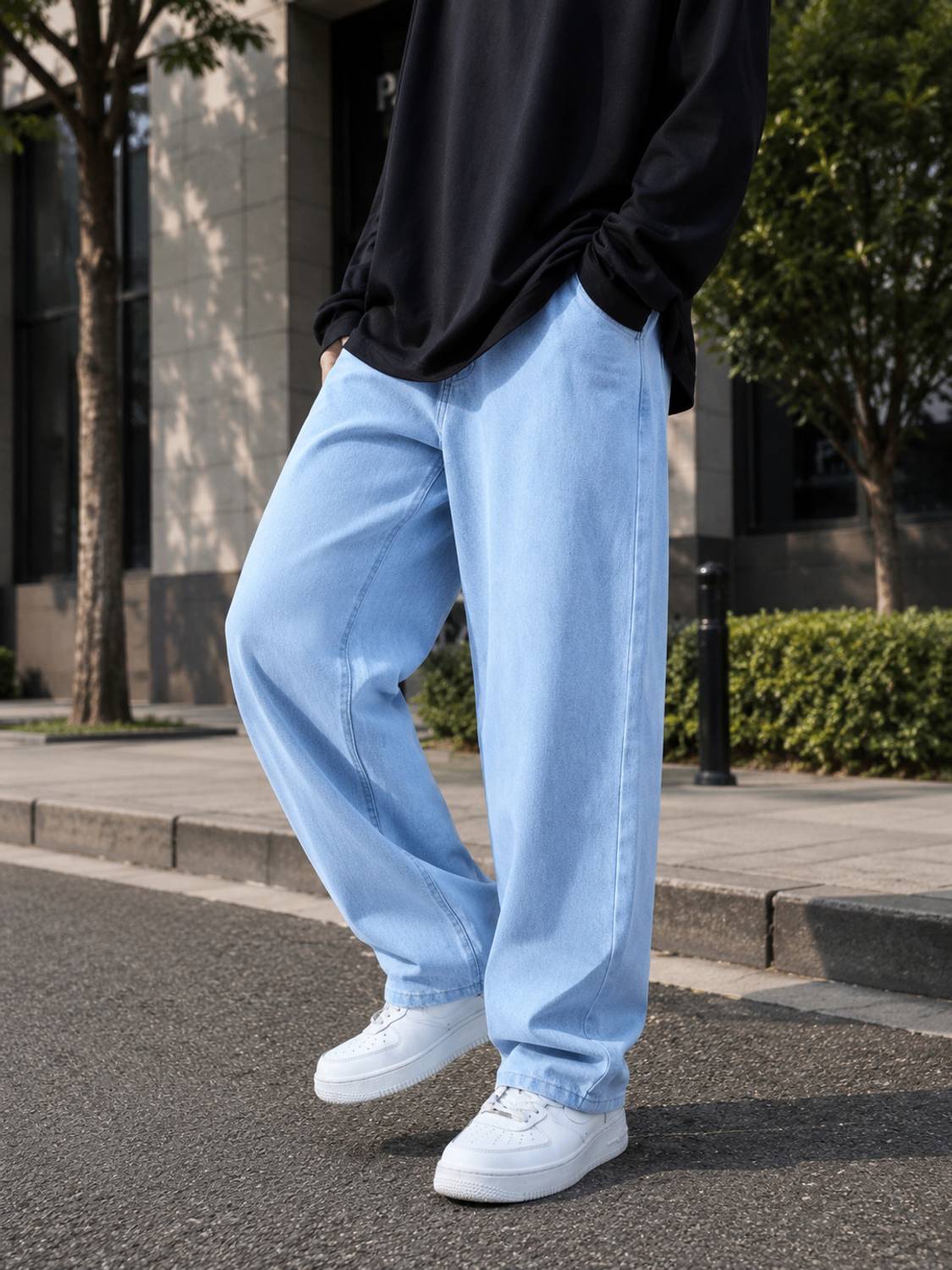 DENIMJEANS77 Straight Fit Men Light Blue Jeans - Image 3