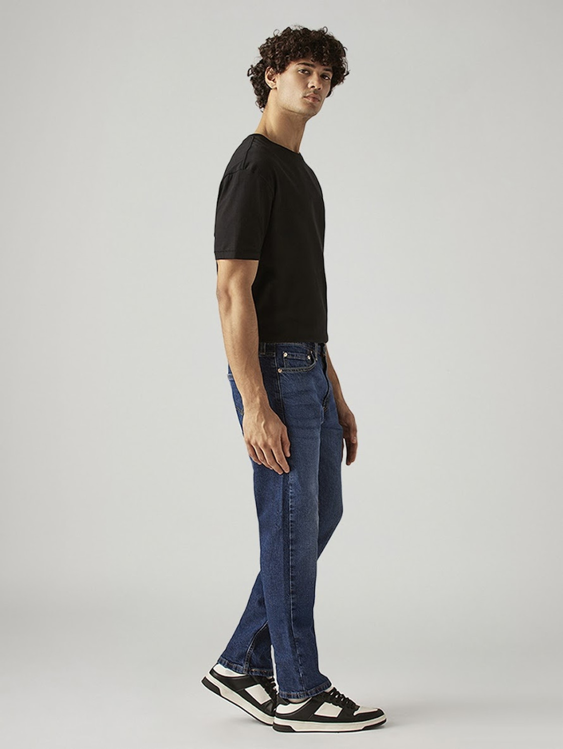 Image of LEVI'S Straight Fit Men Dark Blue Jeans