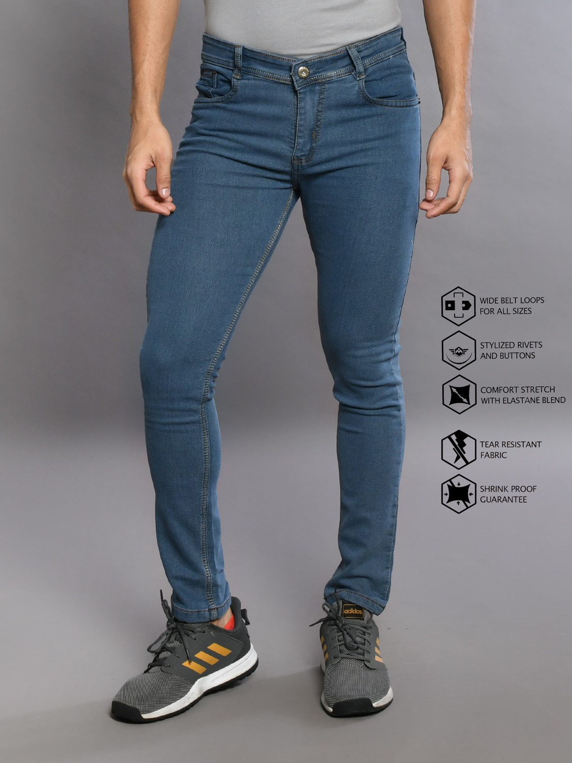 Image of Lzard Regular Men Blue Jeans