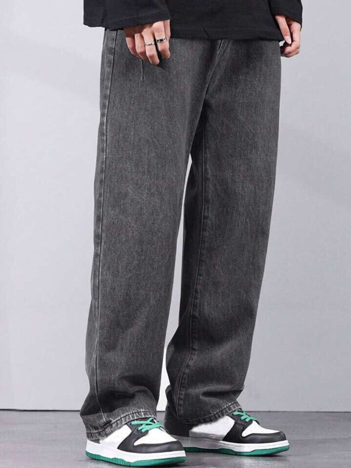 Image of JAAR FASHION Jogger Fit Men Grey Jeans