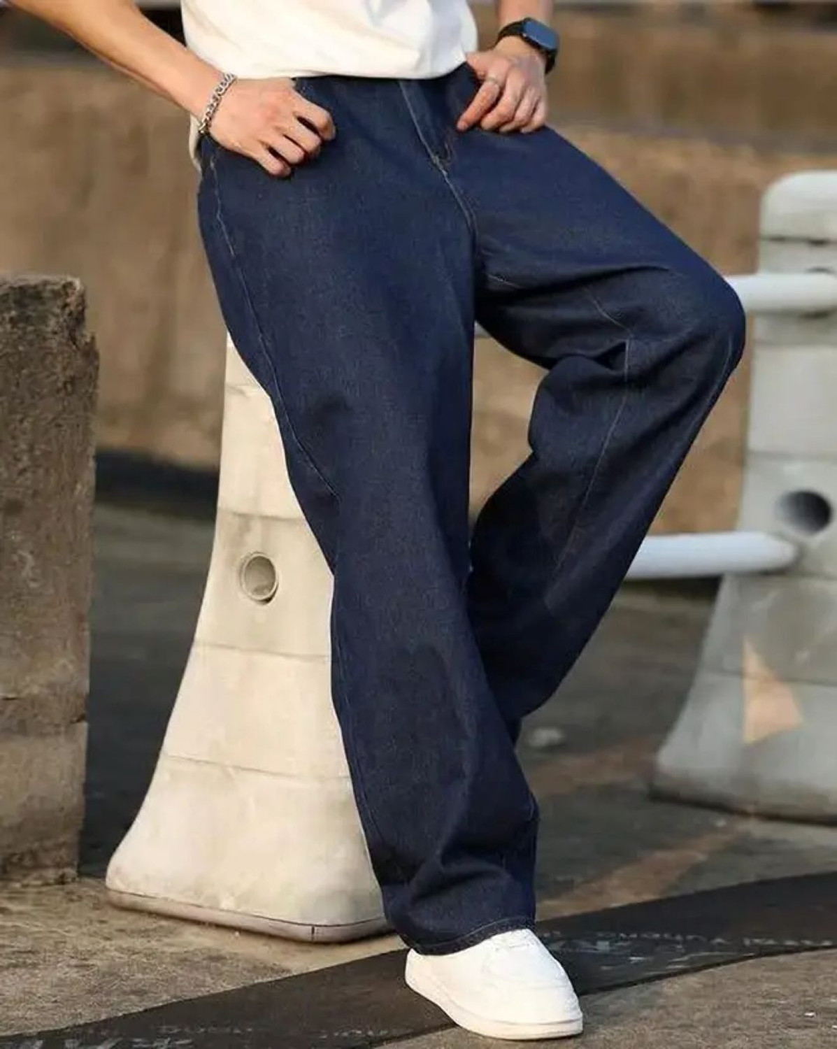 Image of shre.ce Regular Men Dark Blue Jeans