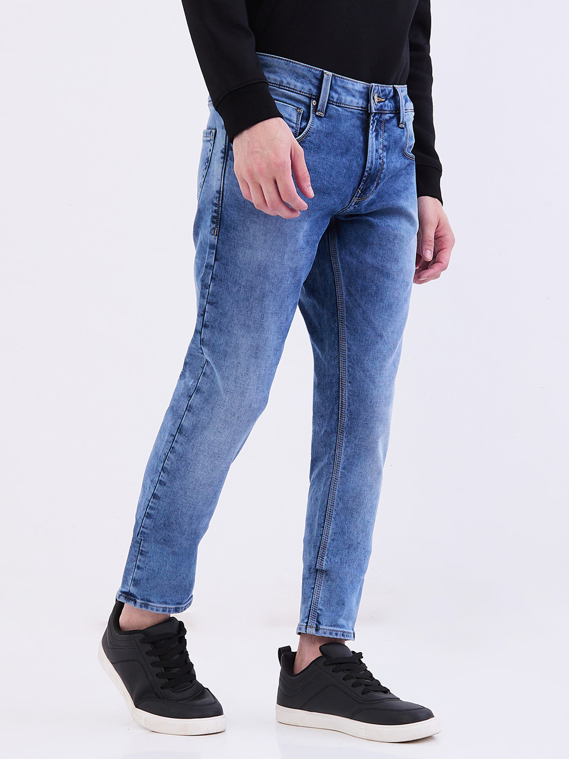 Image of Spykar Slim Men Blue Jeans