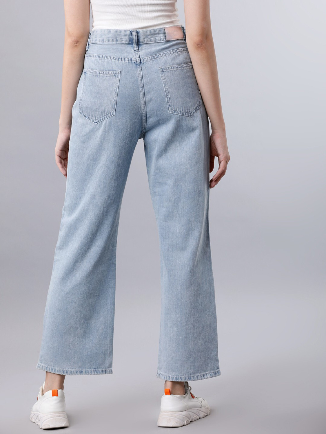 Image of Tokyo Talkies Flared Women Light Blue Jeans