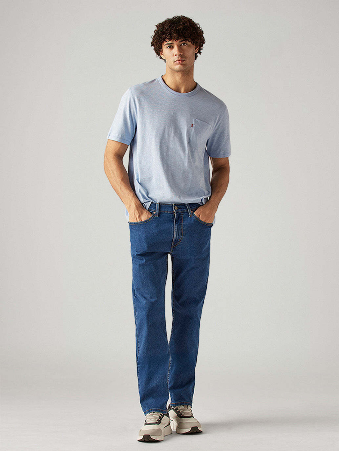 Image of LEVI'S Straight Fit Men Blue Jeans
