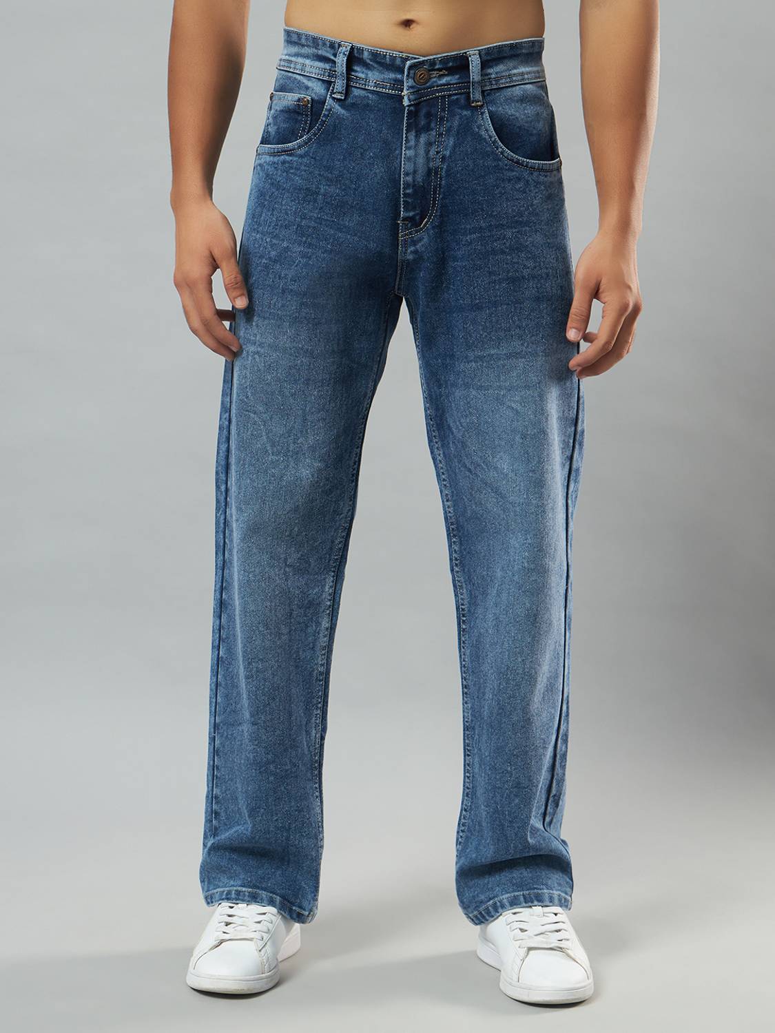BREXX Straight Fit Men Blue Jeans - Image 4