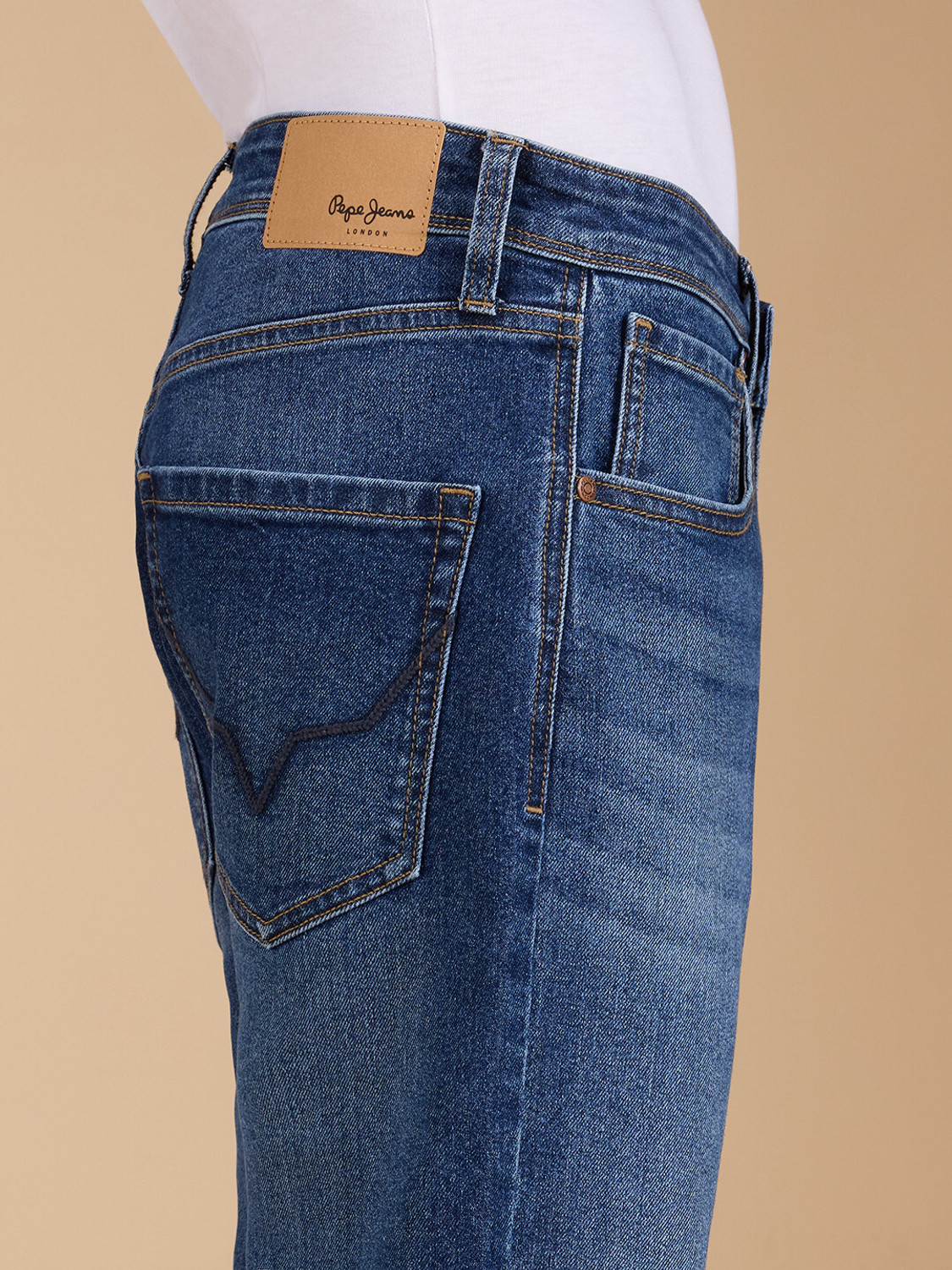 Image of Pepe Jeans Straight Fit Men Blue Jeans