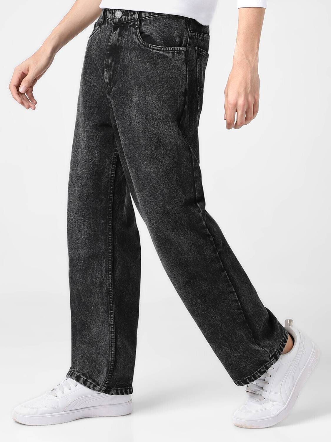 BREXX Loose Fit Men Grey Jeans - Image 2