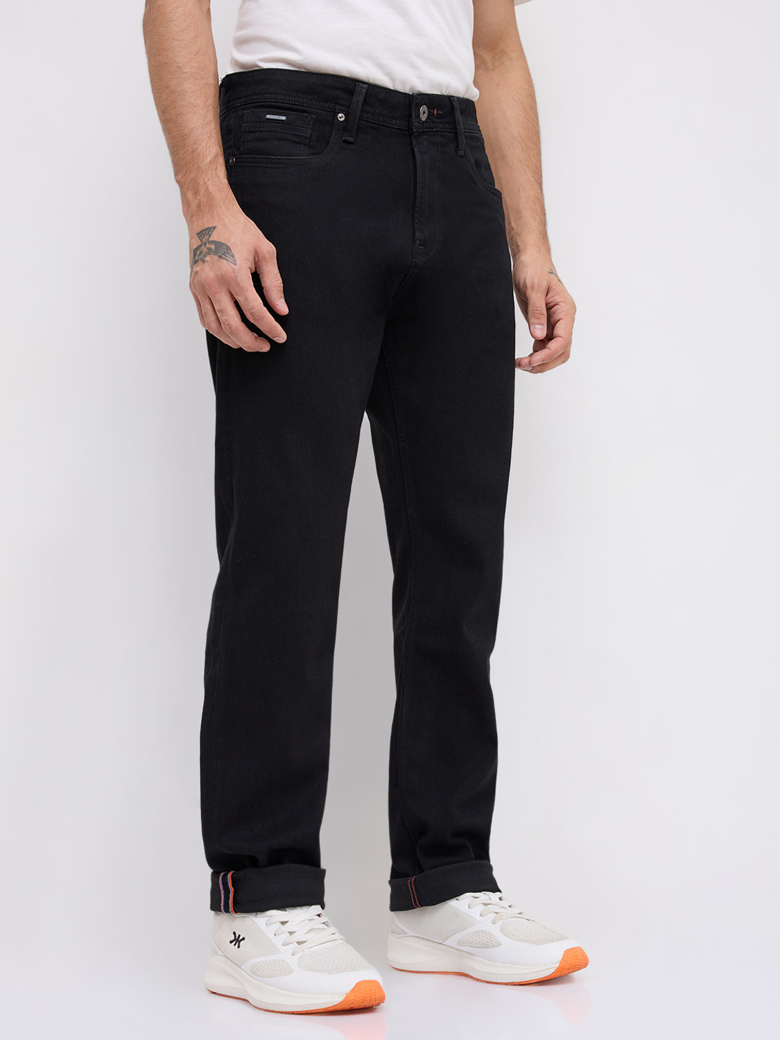 Image of KILLER Straight Fit Men Black Jeans