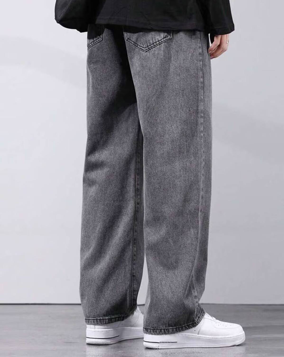 MEIXN Straight Fit Men Grey Jeans - Image 2