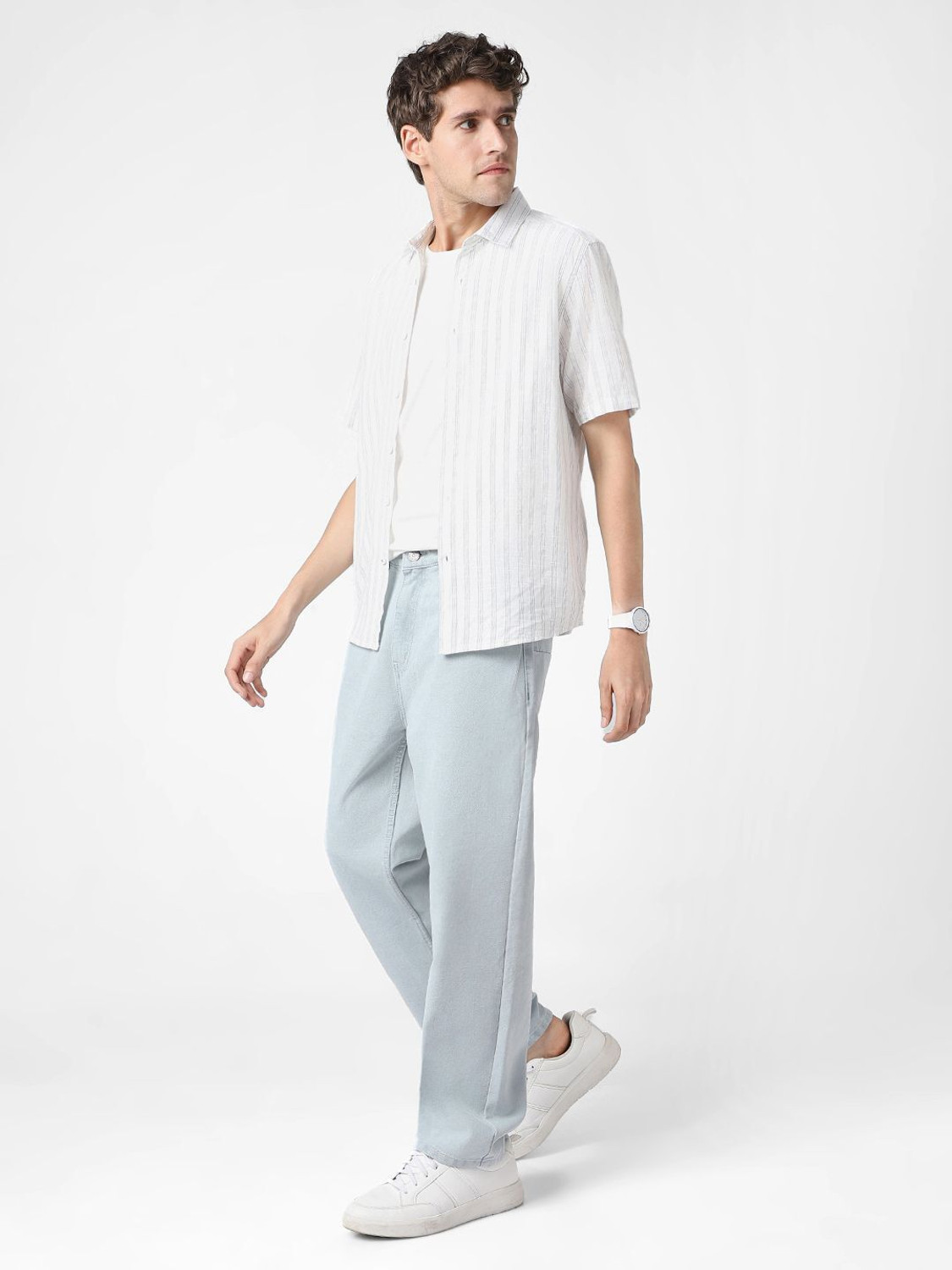 Image of Urbano Fashion Loose Fit Men Grey Jeans