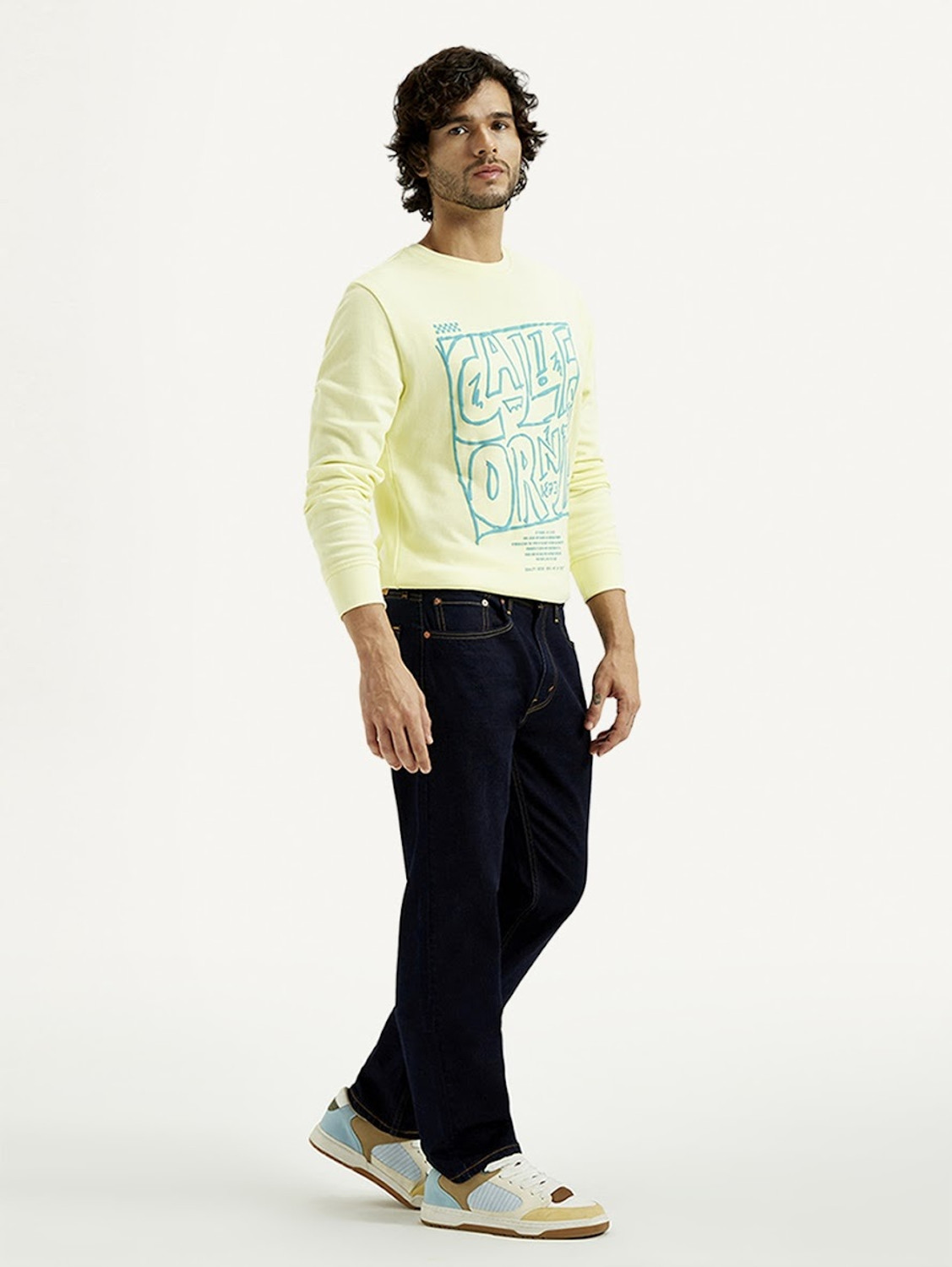Image of LEVI'S 505 Straight Fit Men Blue Jeans