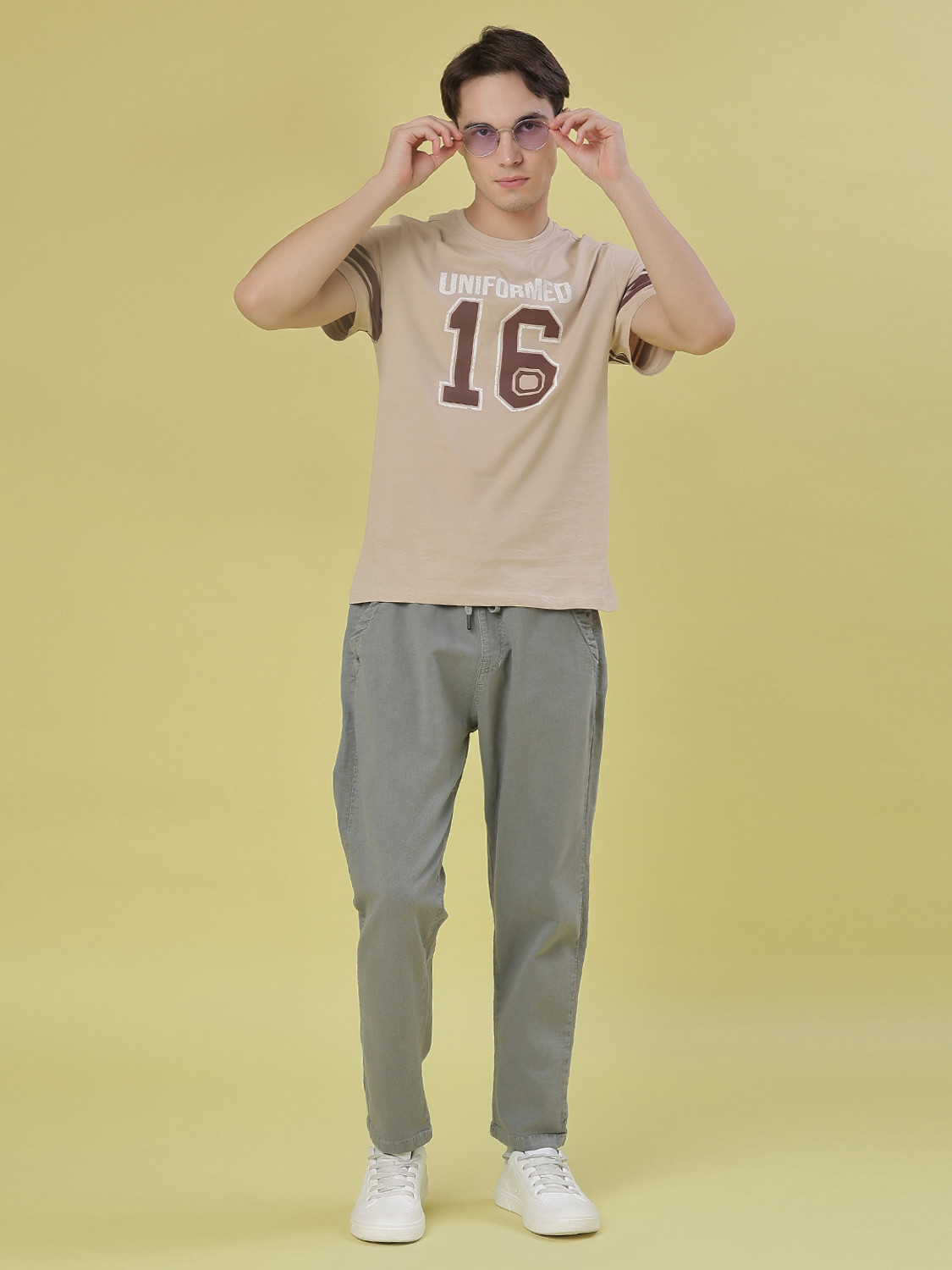 Image of V-MART Jogger Fit Men Green Jeans
