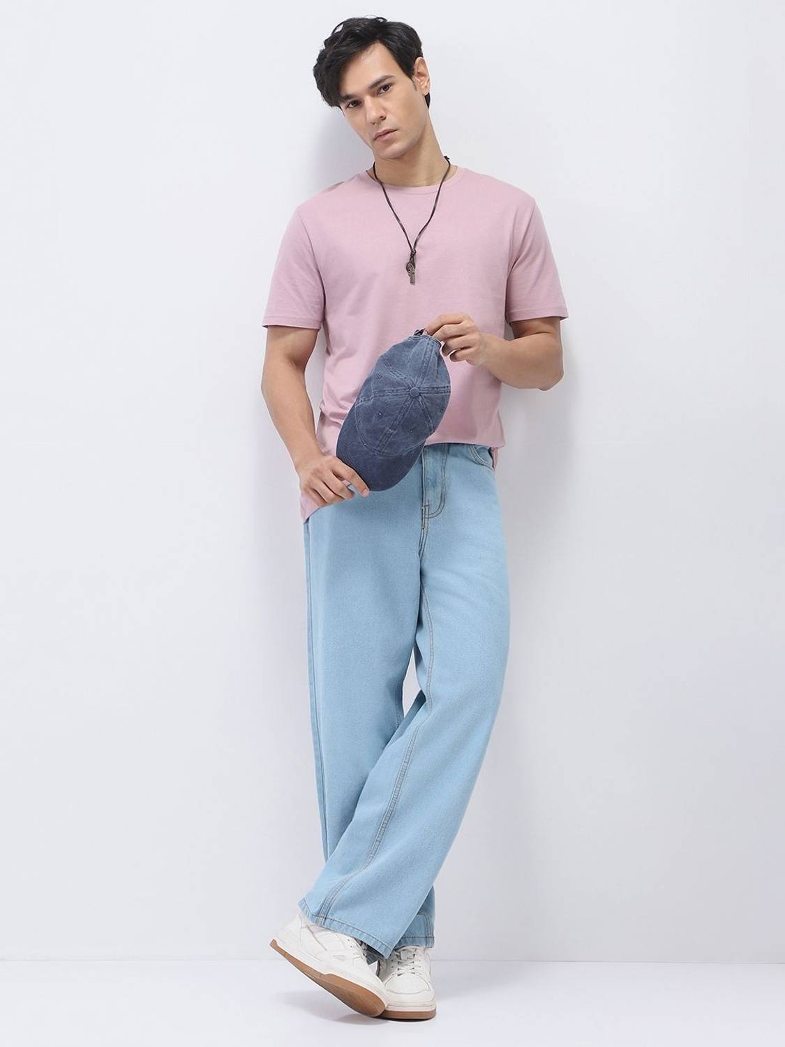 Urbano Fashion Loose Fit Men Light Blue Jeans - Image 4