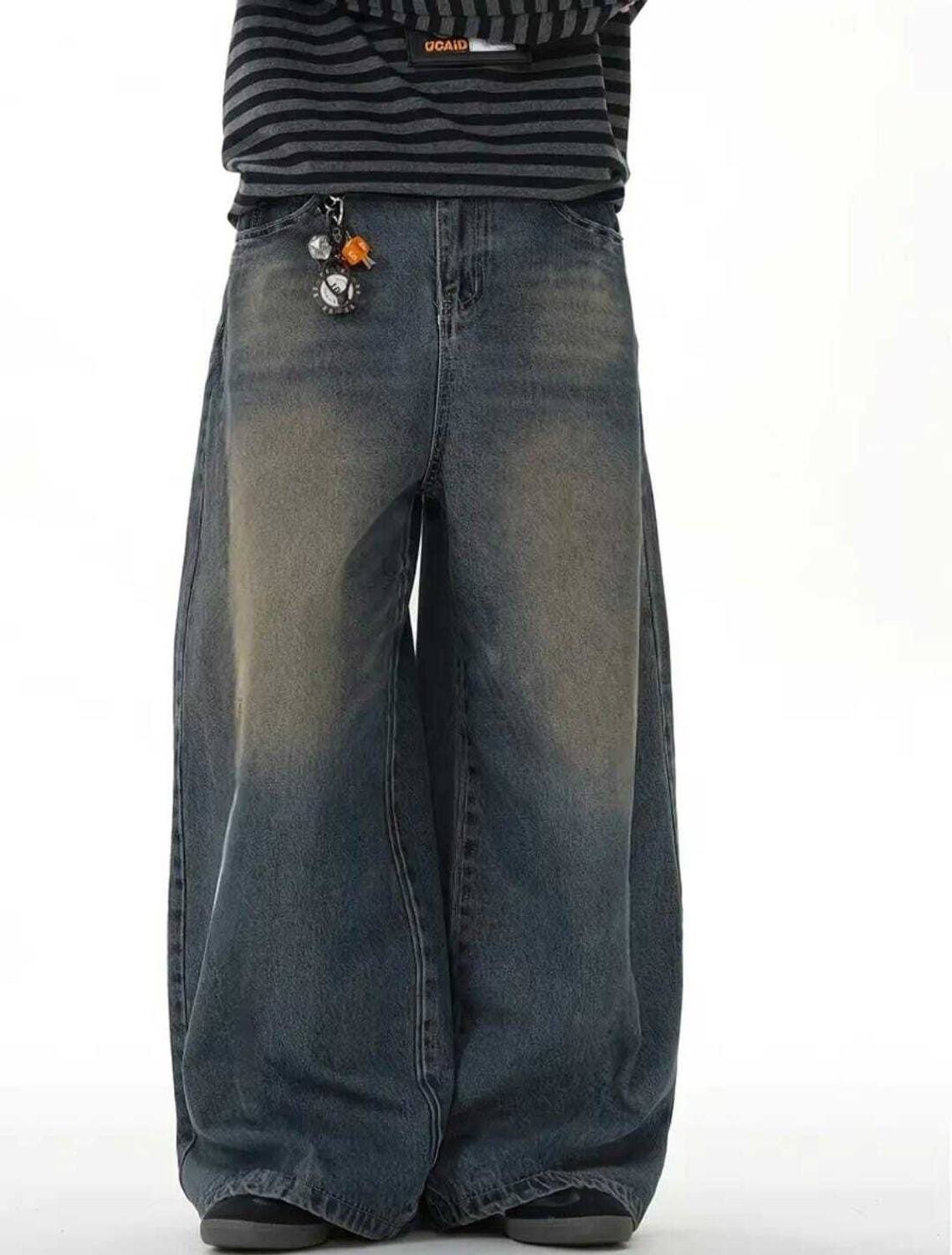 ESLITA Baggy Fit Women Dark Blue Jeans